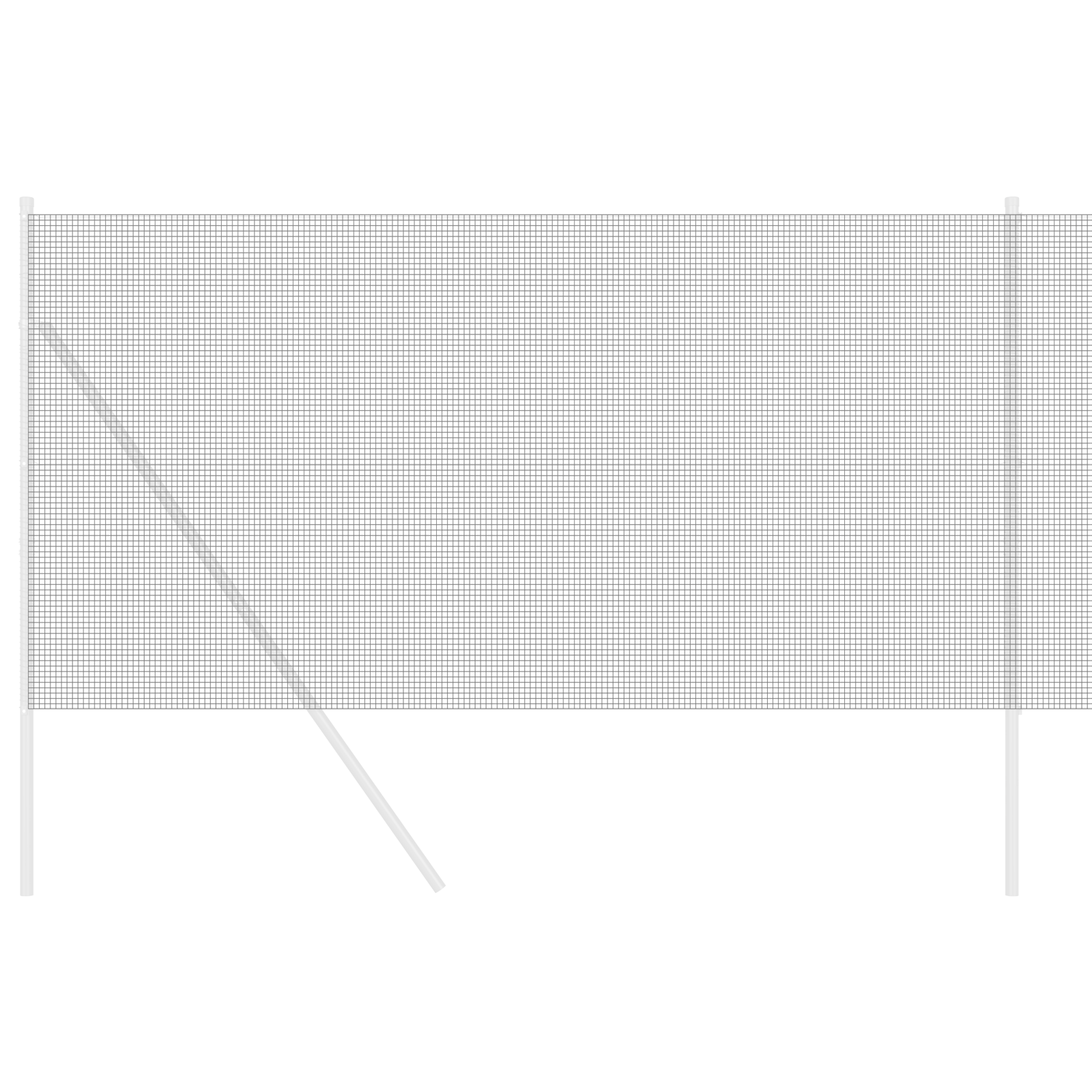 Welded Wire Fence Grey 1.4x50 m Steel - Image 3