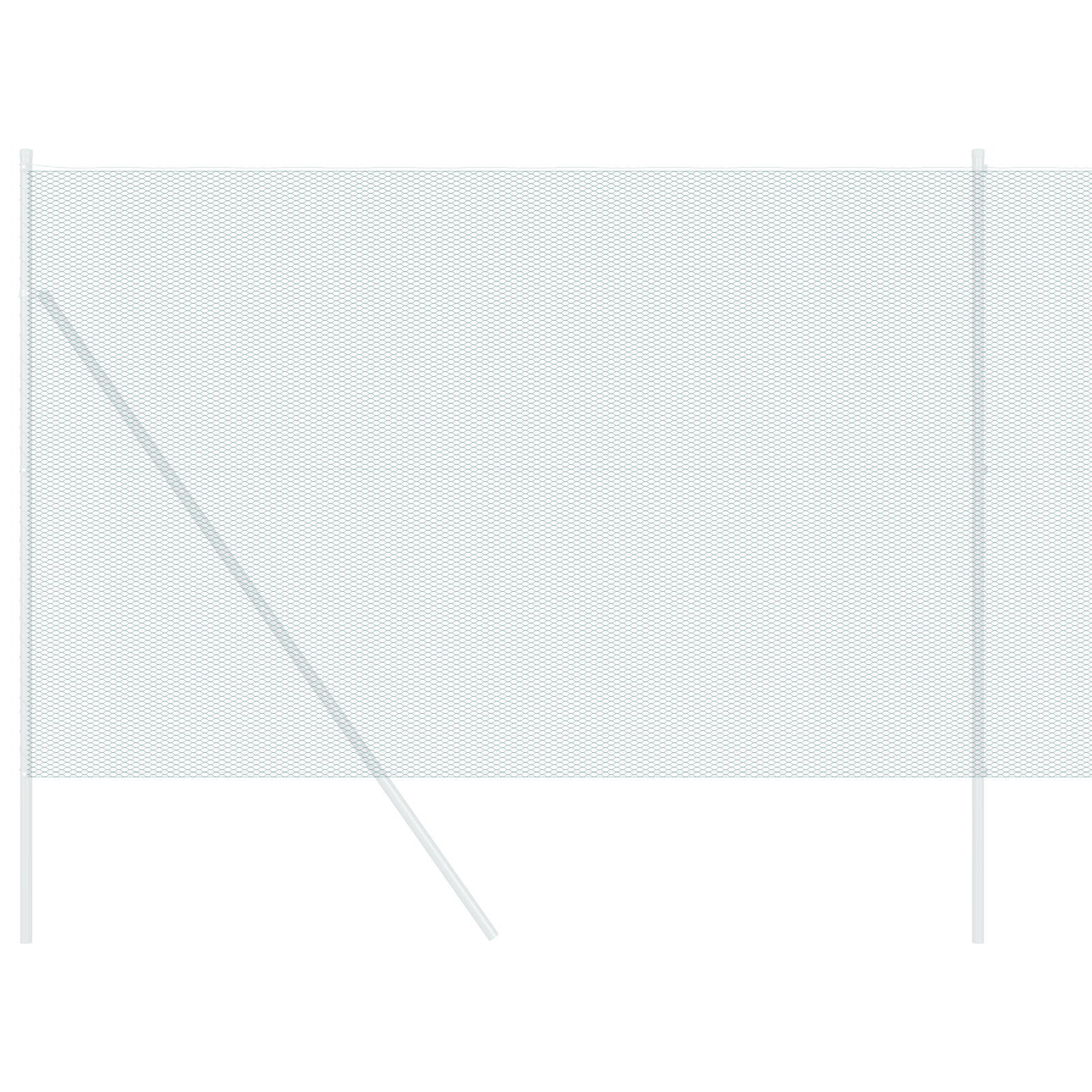 Hexagon Fence Green 1.5x10 m Steel - Image 3