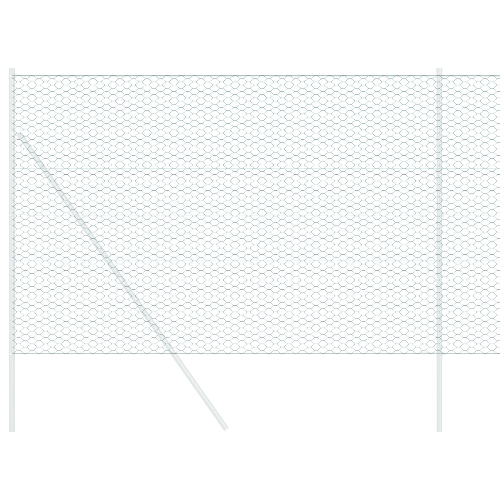 Hexagon Fence Green 1.6x25 m Steel - Image 3