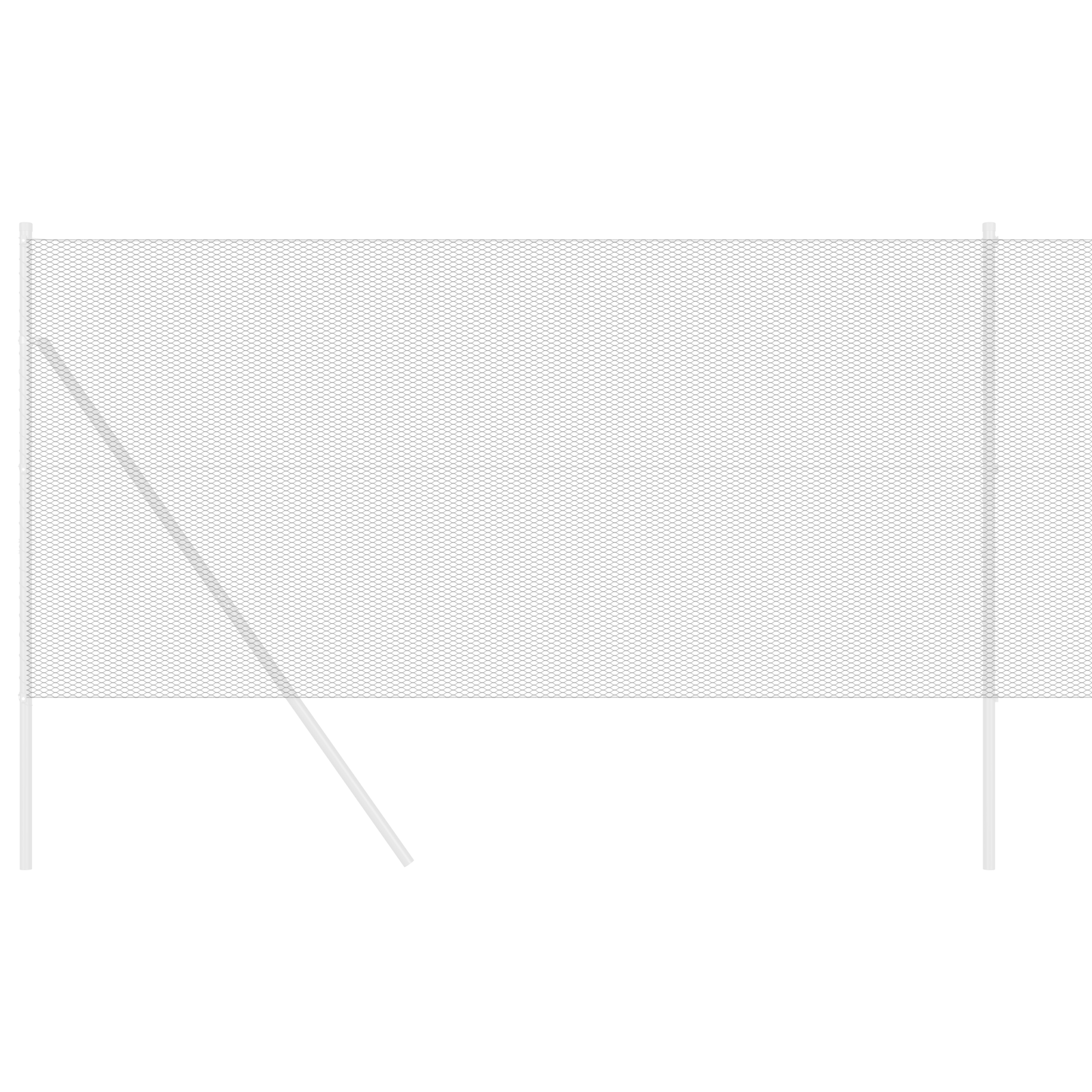 Hexagon Fence Grey 1.4x25 m Steel - Image 3