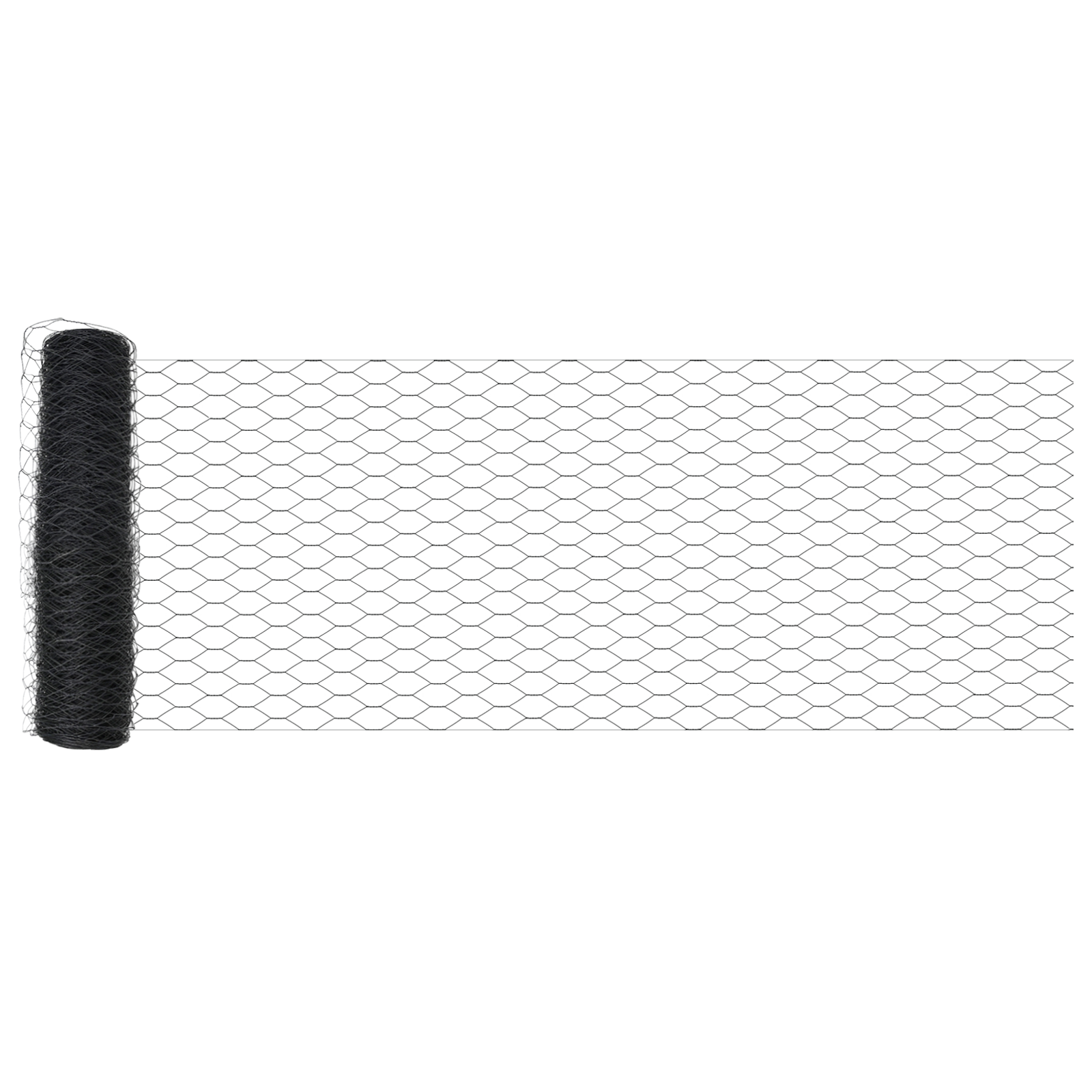 Hexagon Fence Grey 0.6x100 m Steel - Image 4