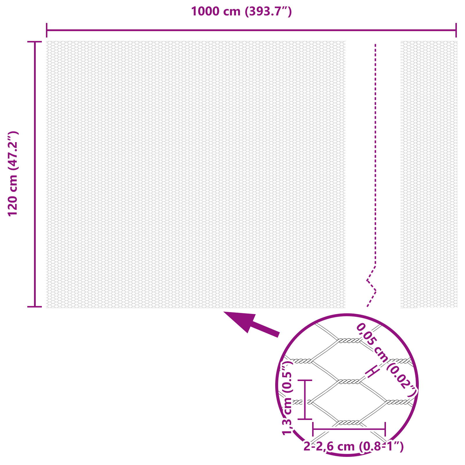 Hexagon Fence 1.2x10 m Galvanised Steel - Image 8