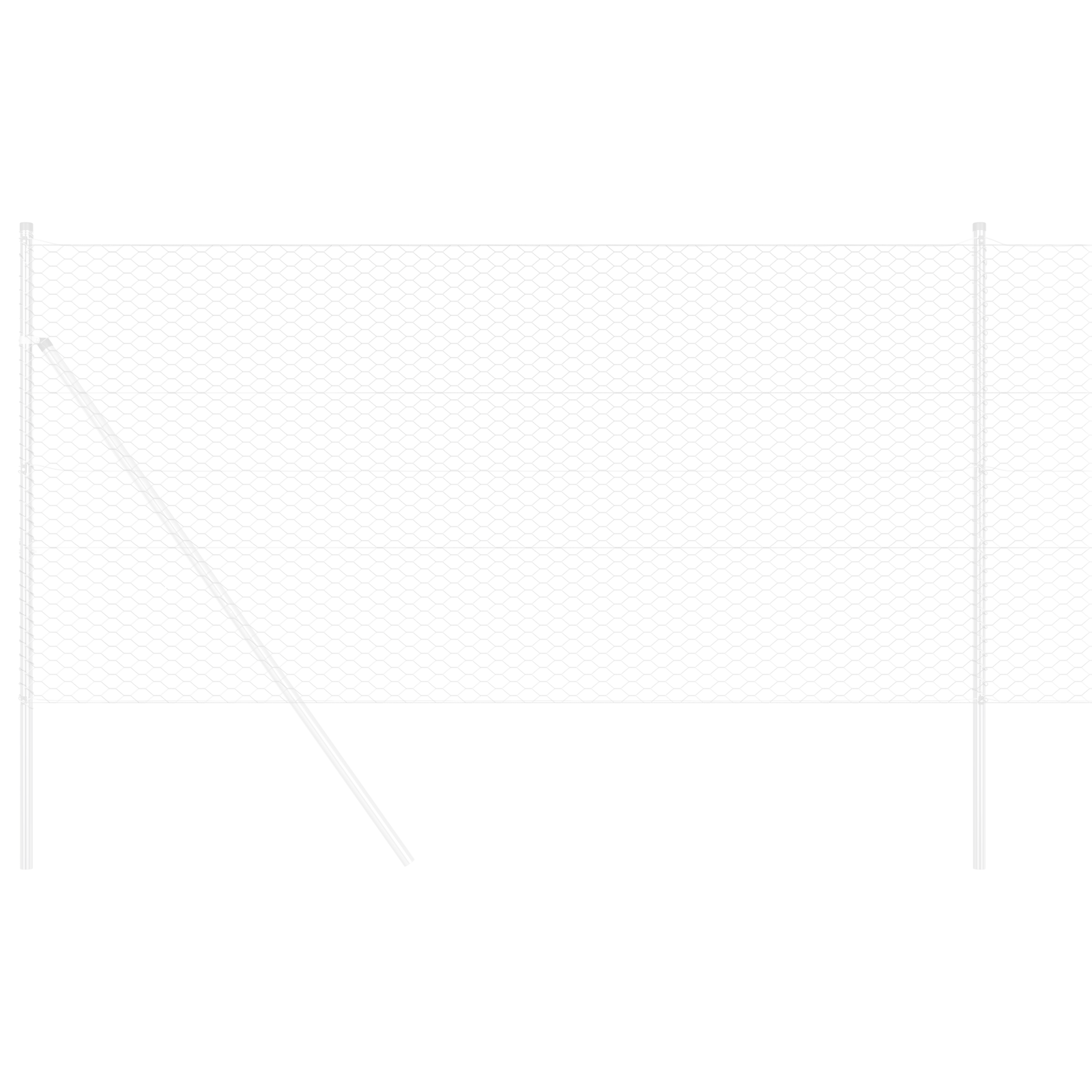 Hexagon Fence 1.2x100 m Galvanised Steel - Image 3