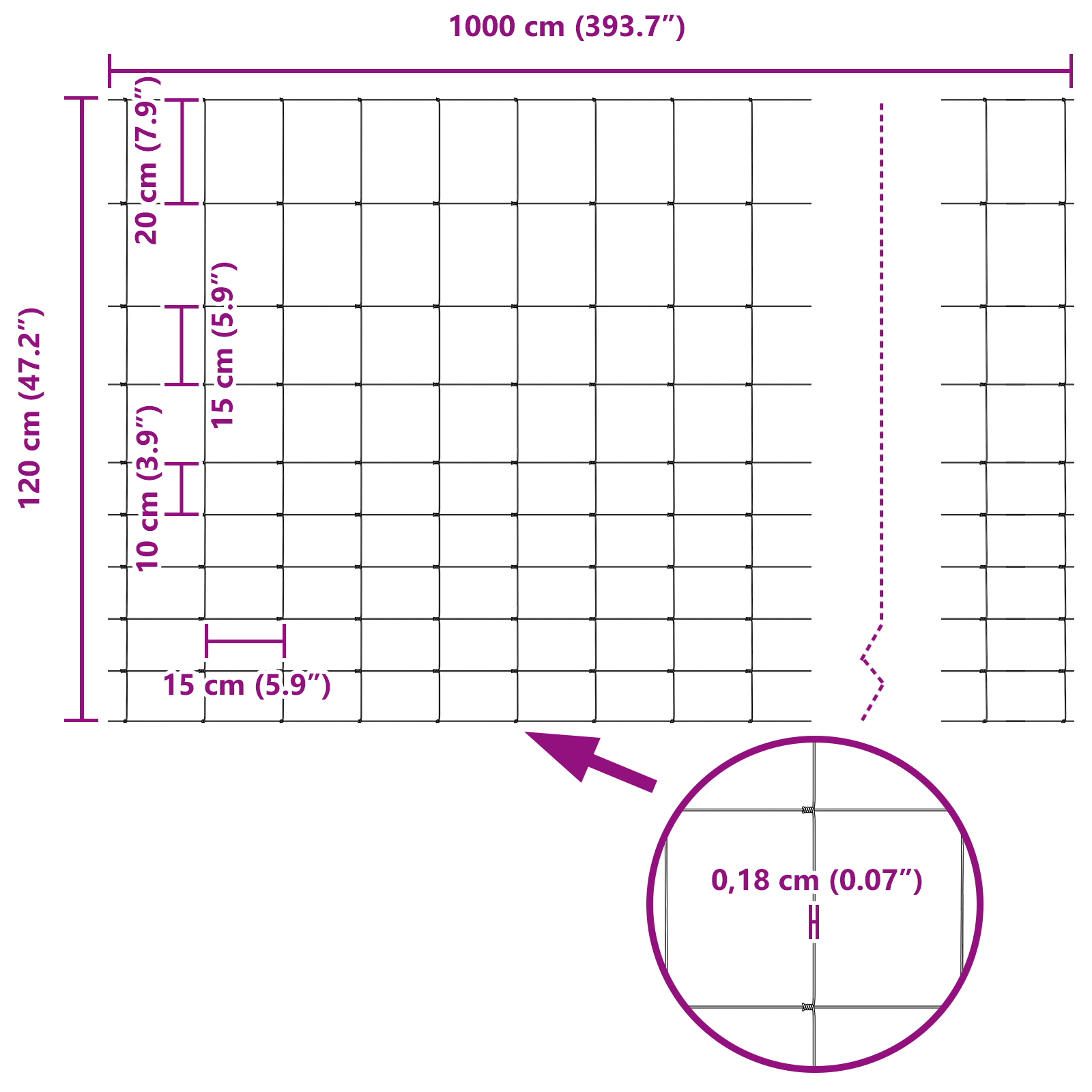 Field Fence 1.2x10 m Galvanised Steel - Image 8