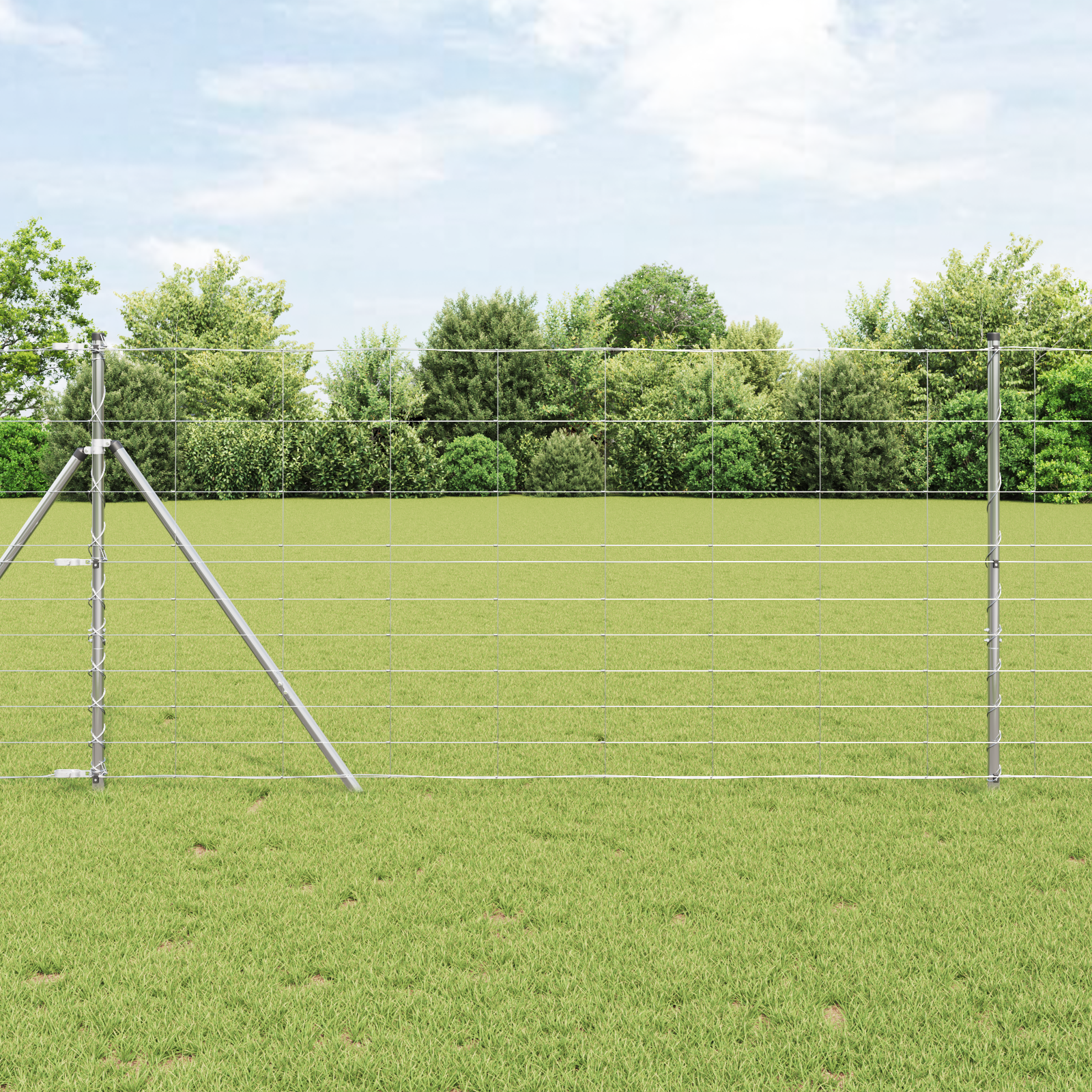 Field Fence 1.2x10 m Galvanized Steel