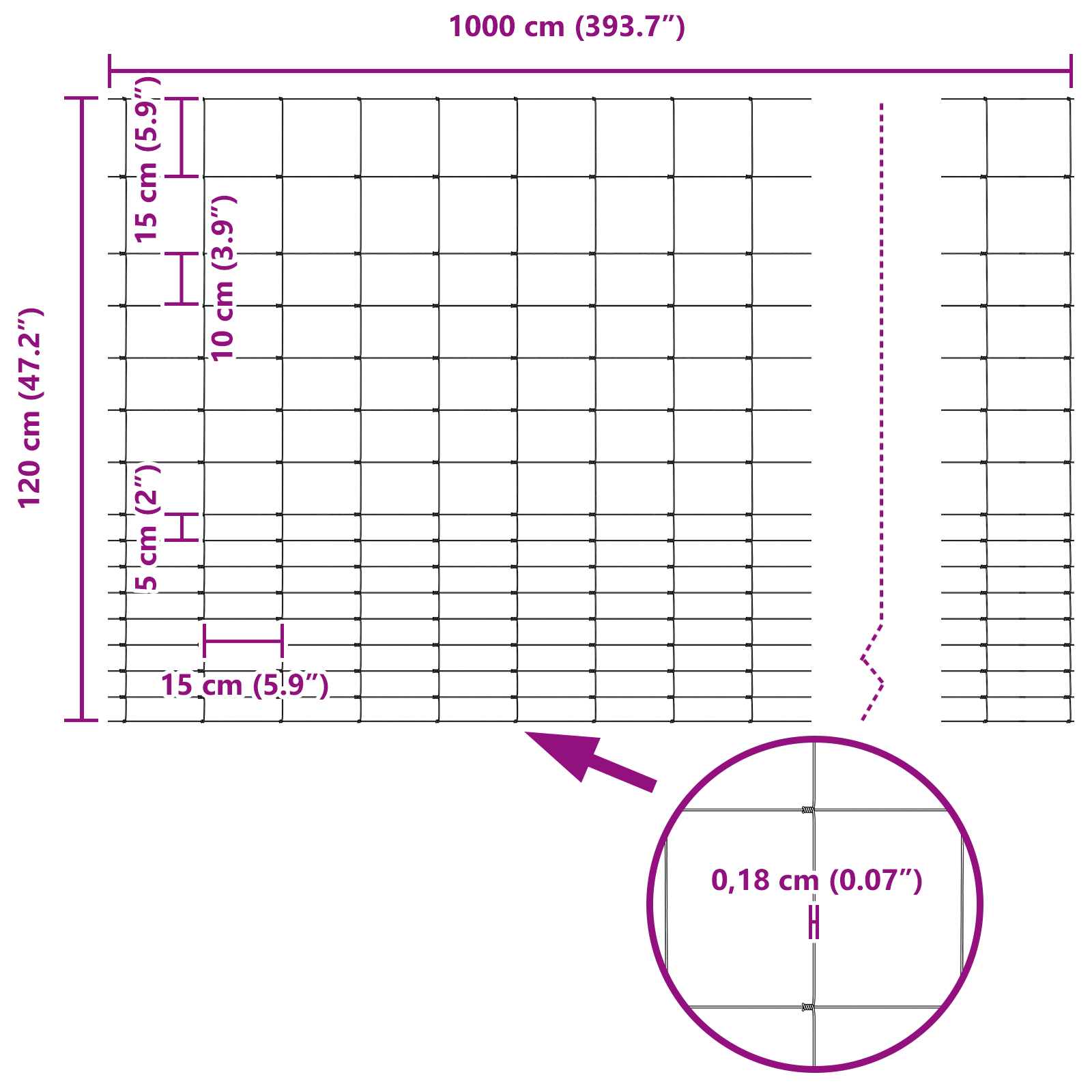 Field Fence 1.2x10 m Galvanised Steel - Image 8