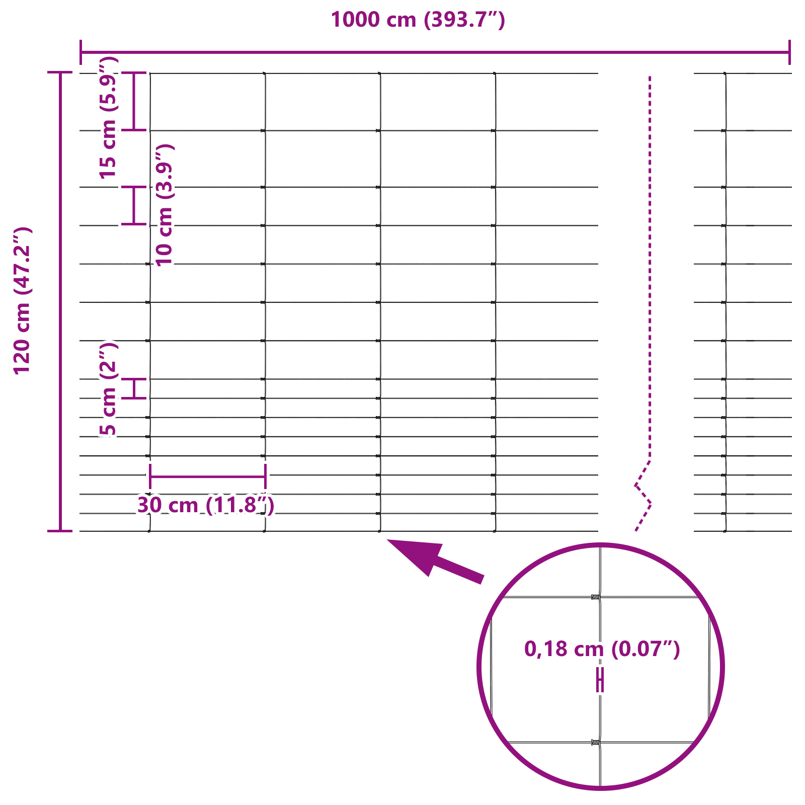 Field Fence 1.2x10 m Galvanised Steel - Image 8
