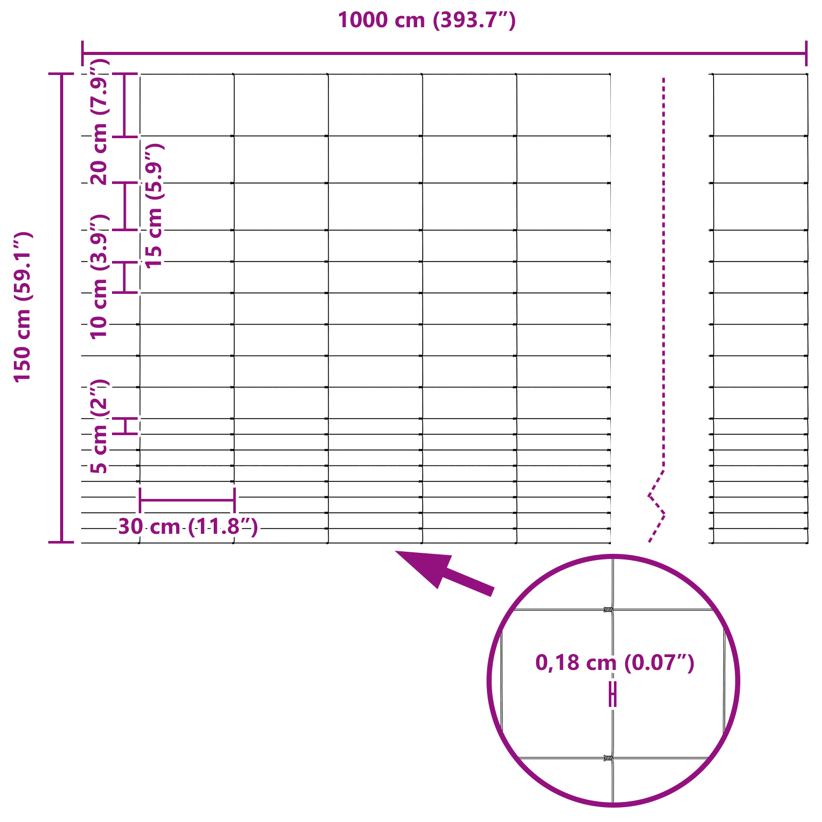 Field Fence 1.5x10 m Galvanised Steel - Image 8