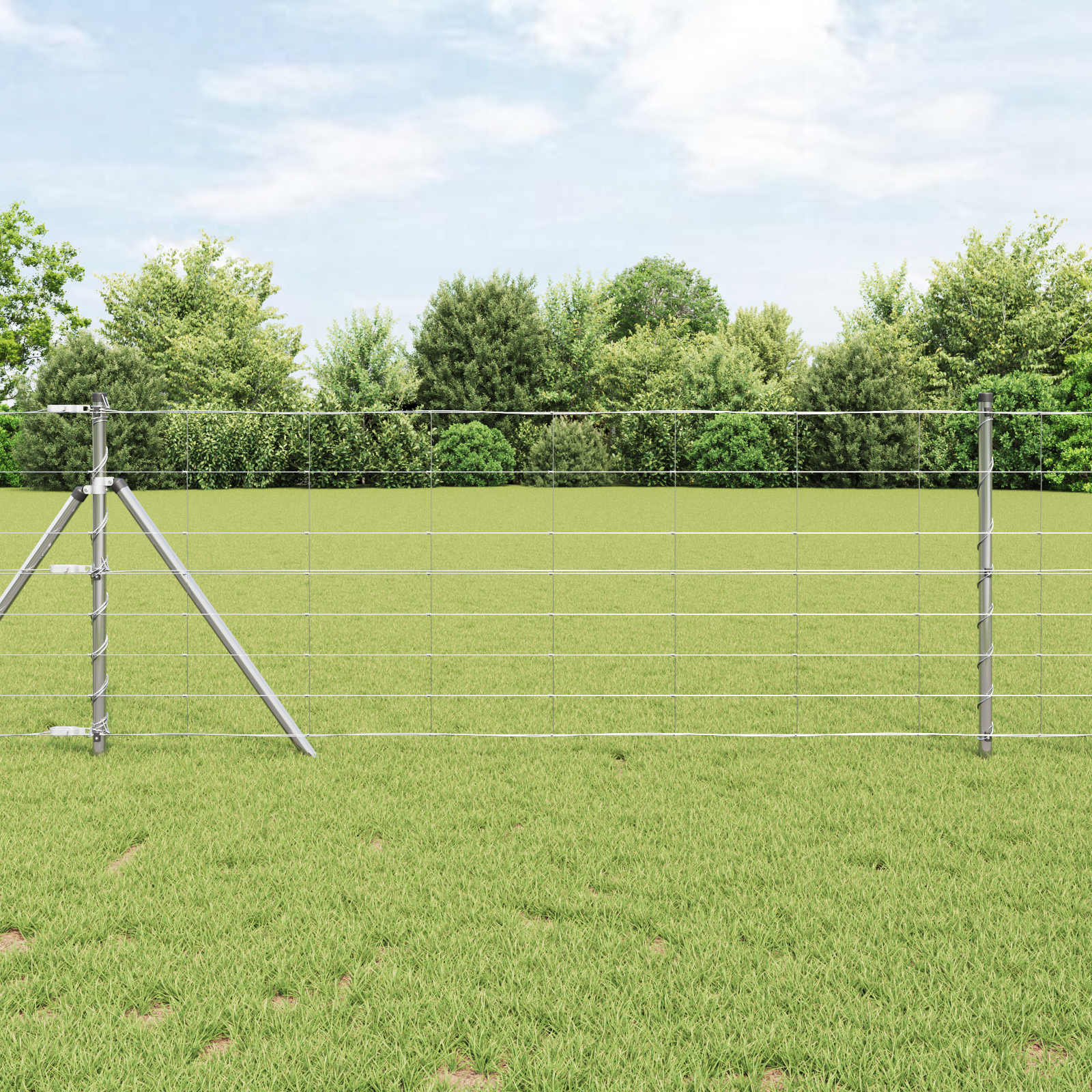 Field Fence 0.8x25 m Galvanised Steel