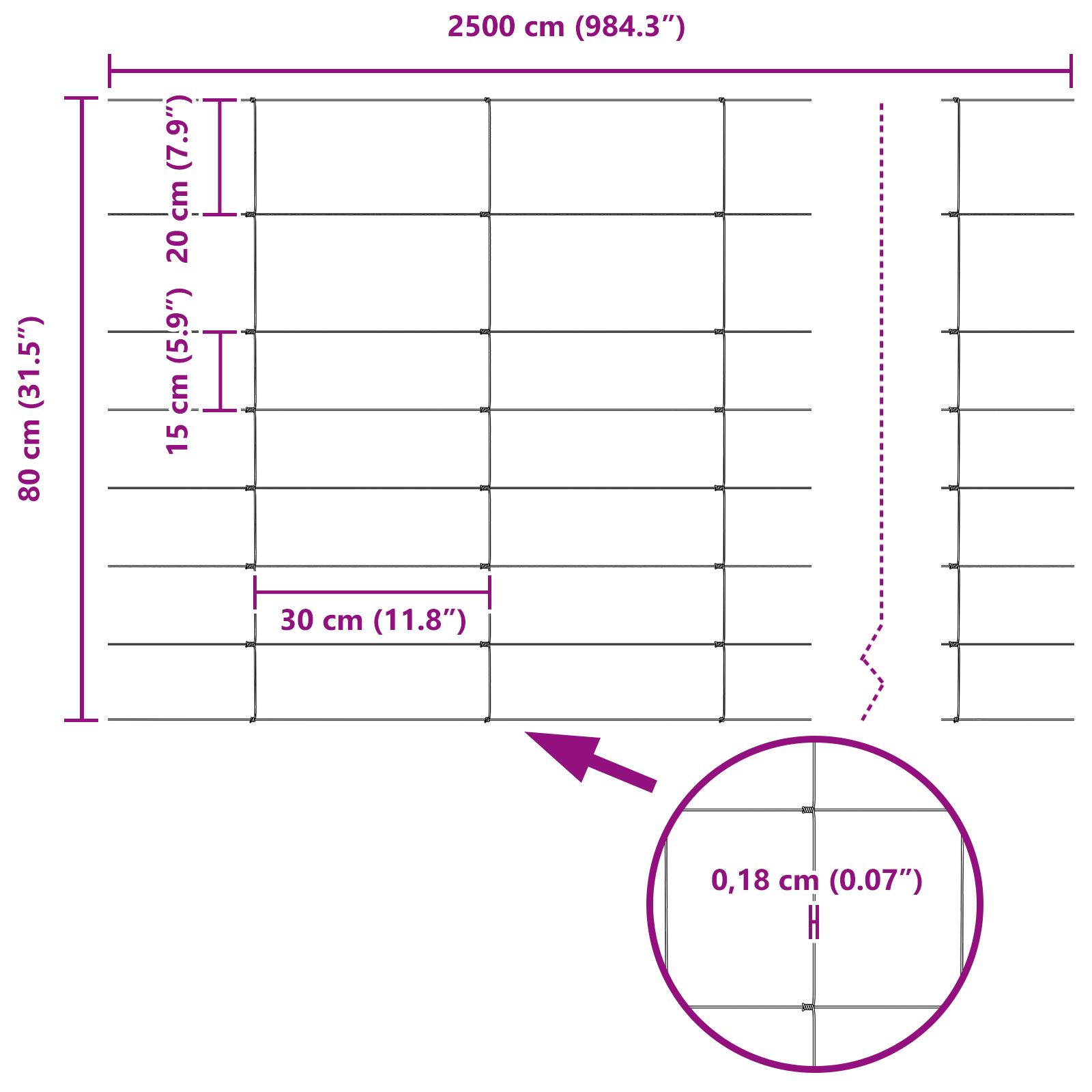 Field Fence 0.8x25 m Galvanised Steel - Image 8