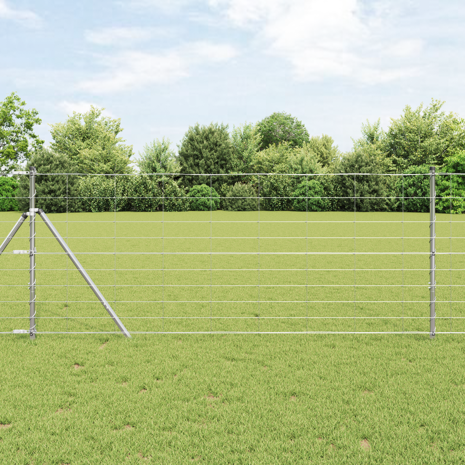 Field Fence 1x25 m Galvanised Steel