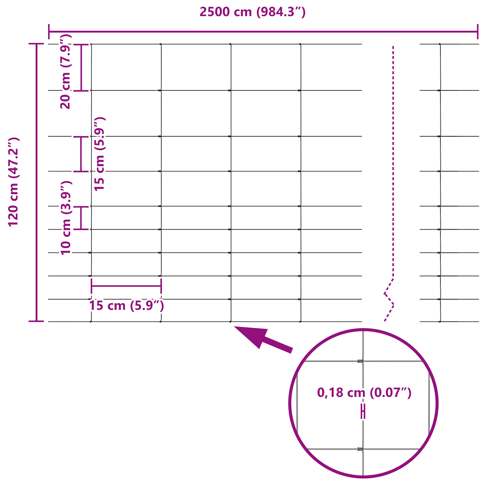 Field Fence 1.2x25 m Galvanised Steel - Image 8