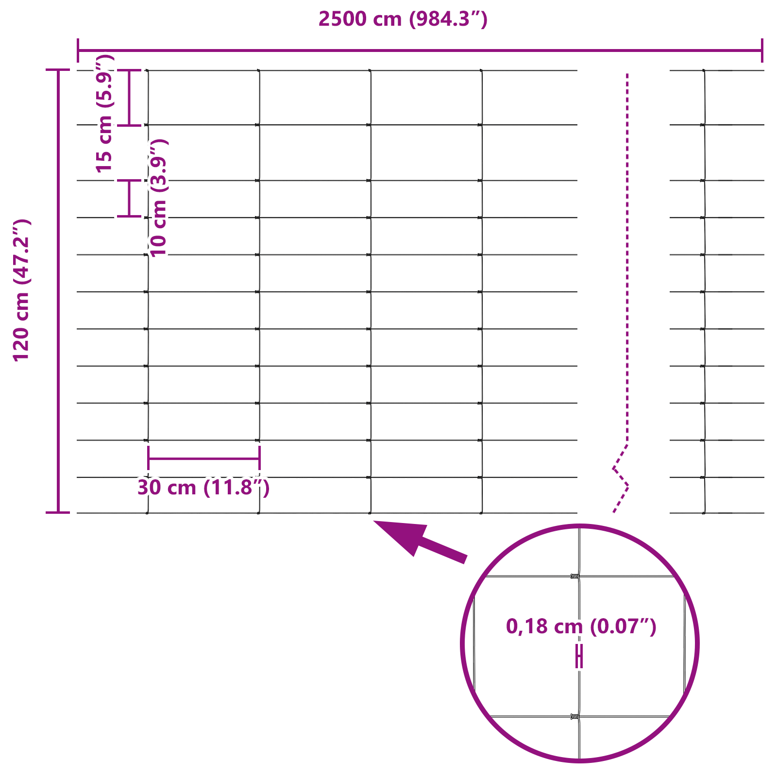 Field Fence 1.2x25 m Galvanised Steel - Image 8
