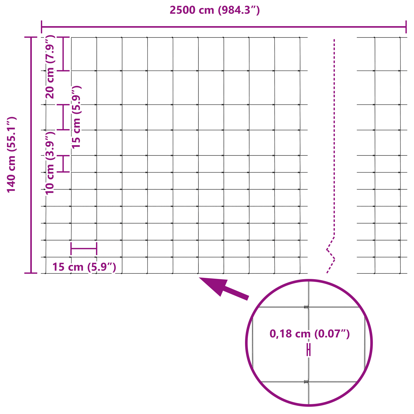 Field Fence 1.4x25 m Galvanised Steel - Image 8