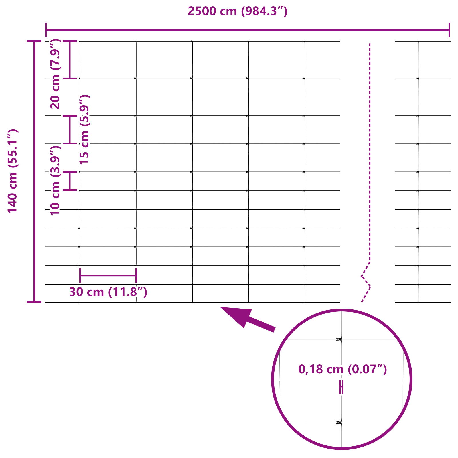 Field Fence 1.4x25 m Galvanised Steel - Image 8