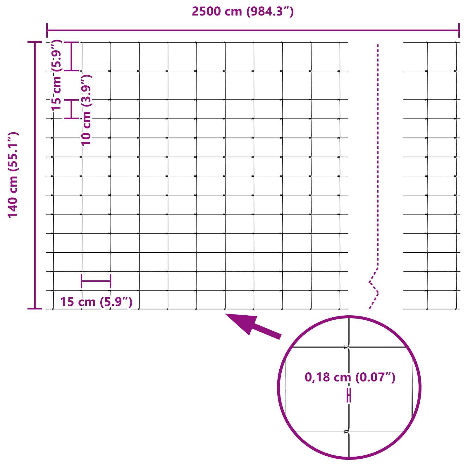 Field Fence 1.4x25 m Galvanised Steel - Image 8