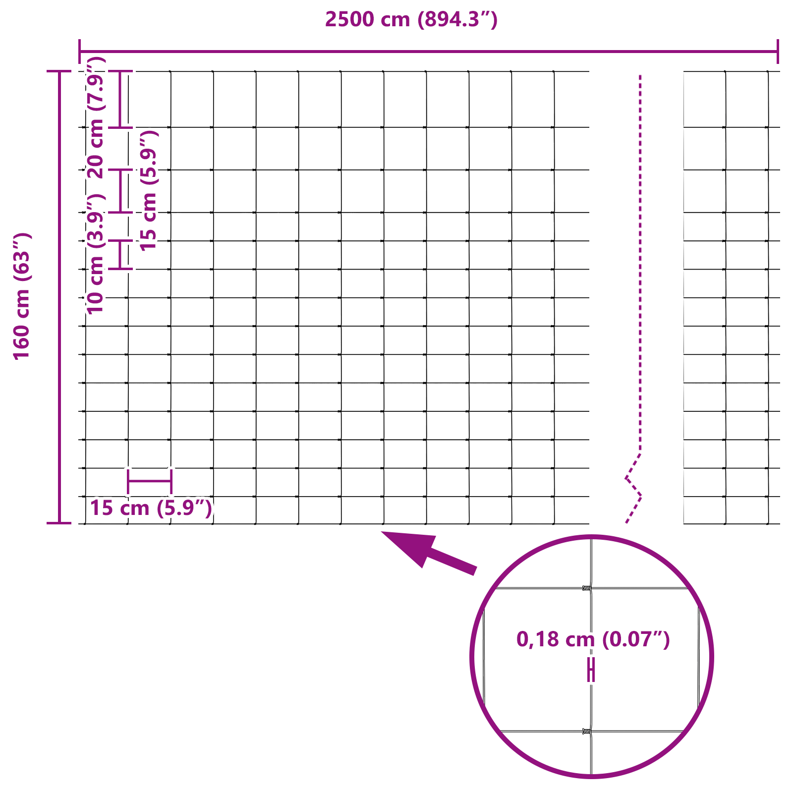 Field Fence 1.6x25 m Galvanised Steel - Image 8