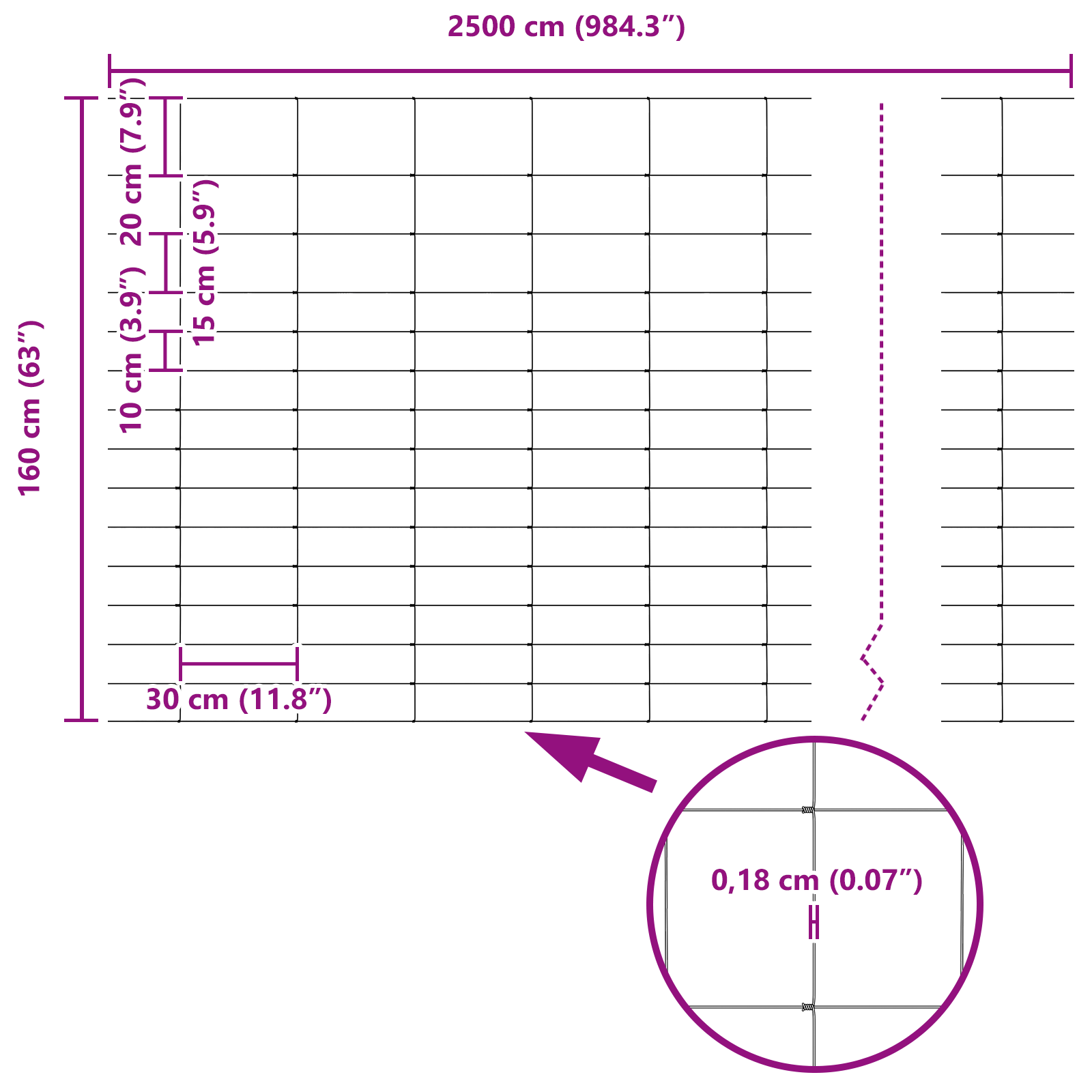 Field Fence 1.6x25 m Galvanised Steel - Image 8