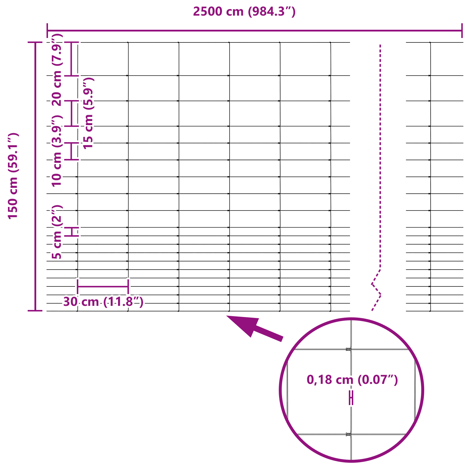 Field Fence 1.6x25 m Galvanised Steel - Image 8