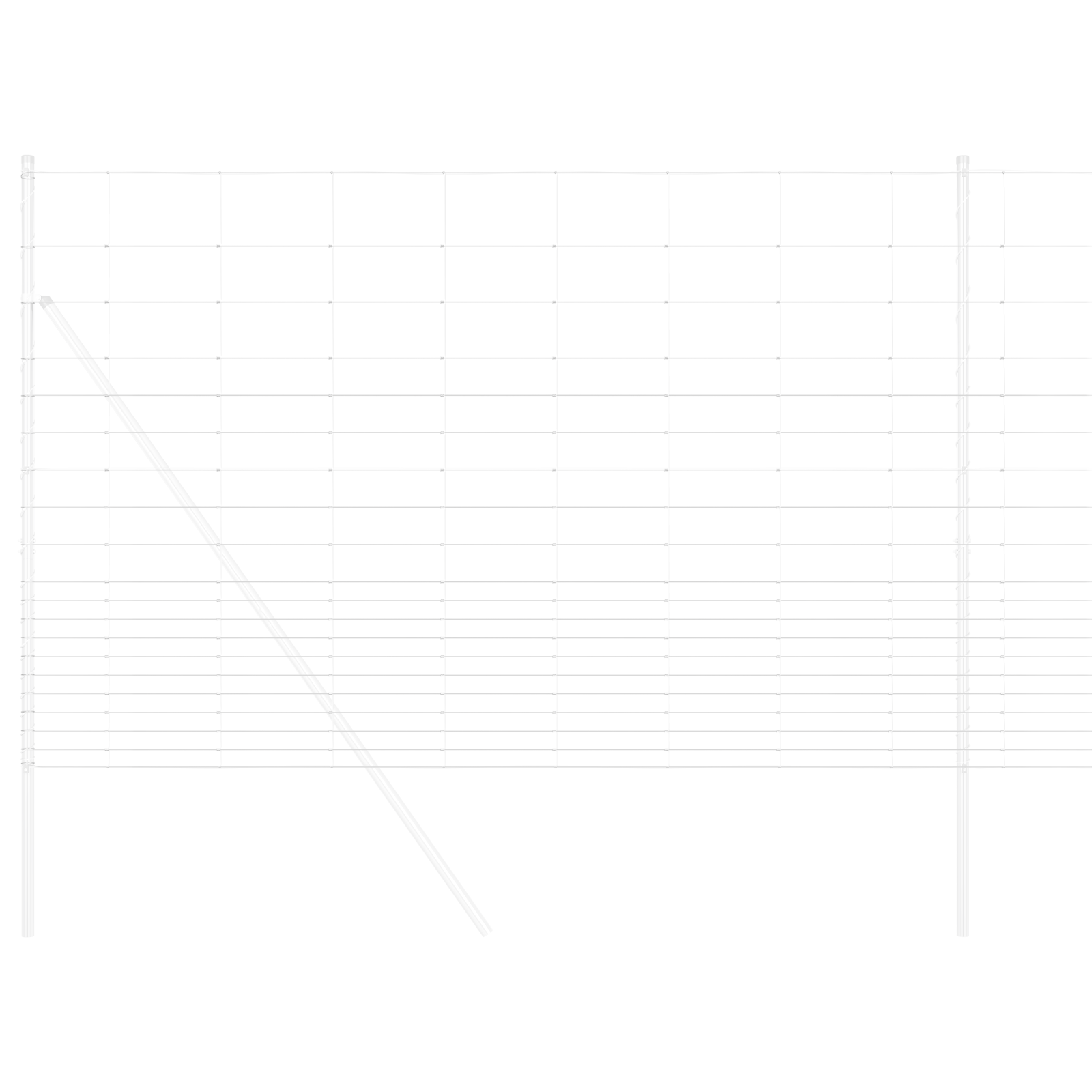 Field Fence 1.6x25 m Galvanised Steel - Image 3