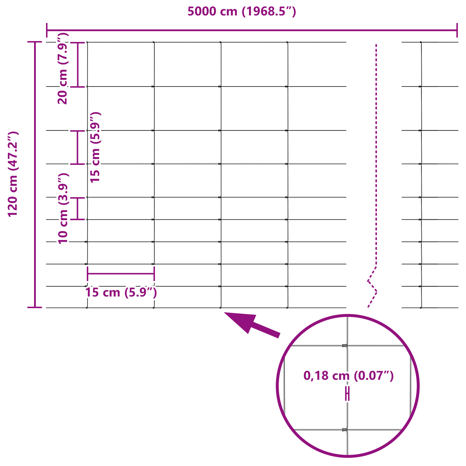Field Fence 1.2x50 m Galvanised Steel - Image 8