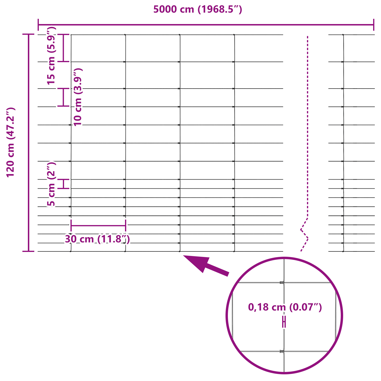 Field Fence 1.2x50 m Galvanised Steel - Image 8
