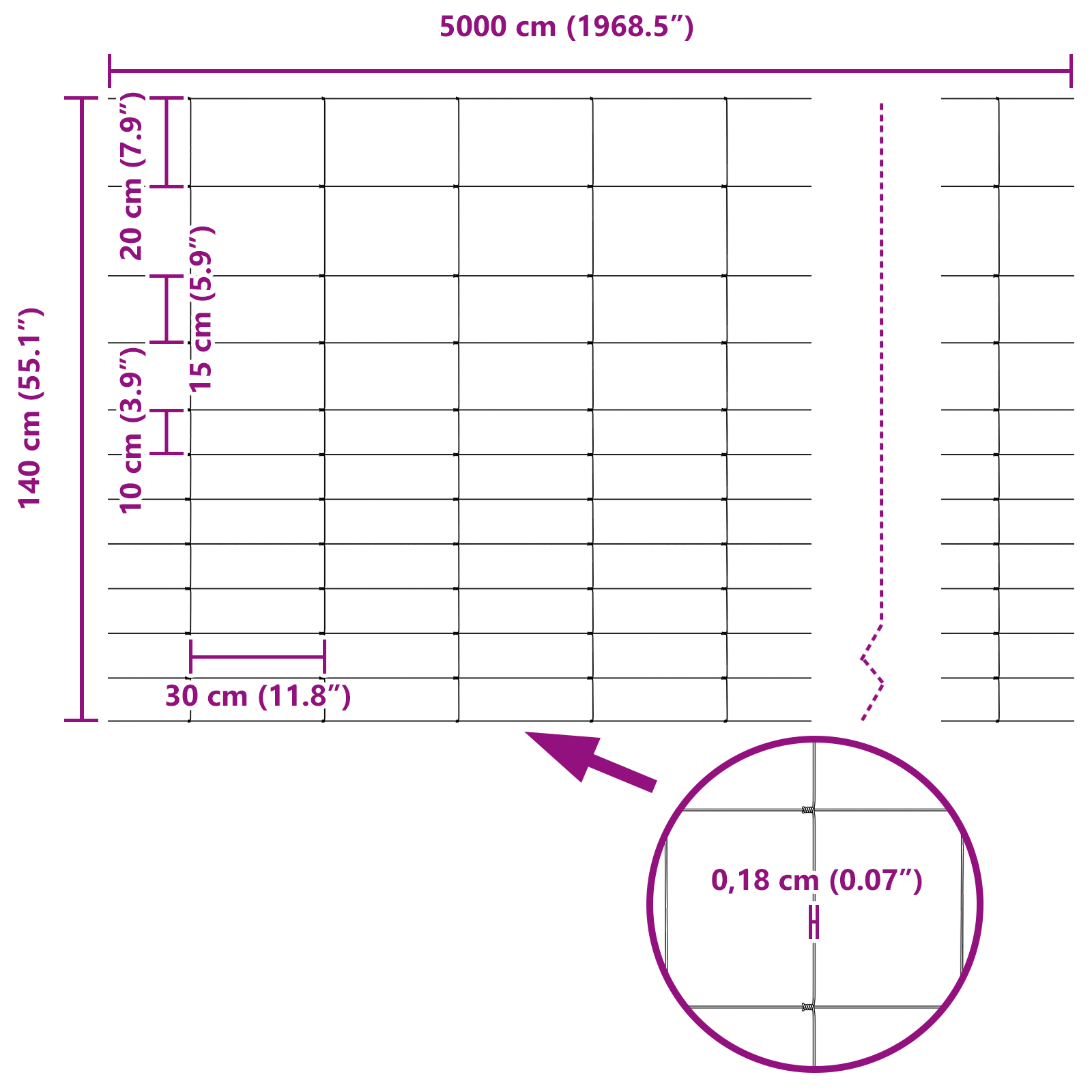 Field Fence 1.4x50 m Galvanised Steel - Image 8