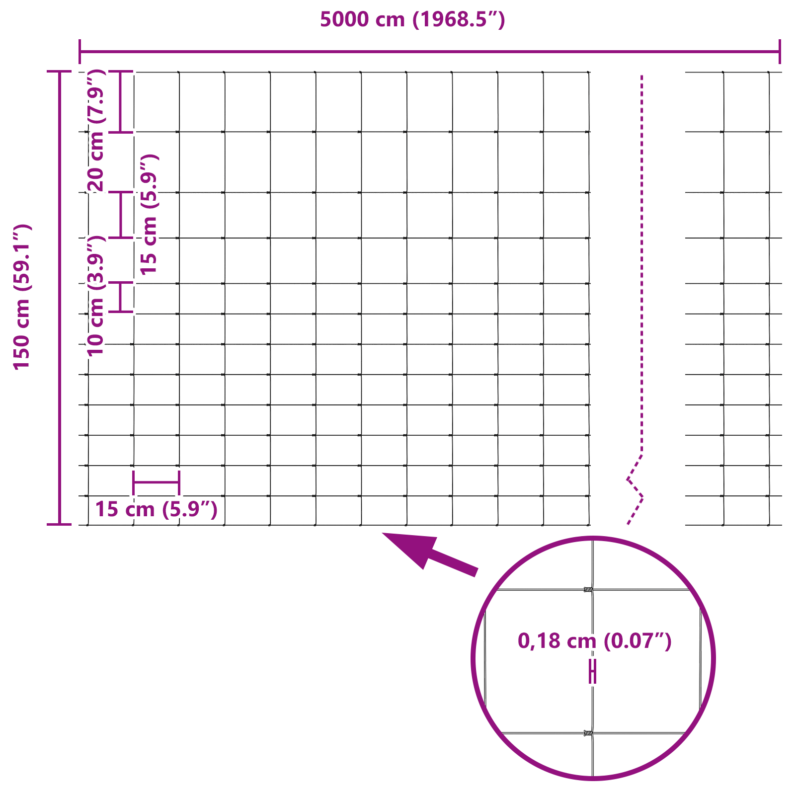 Field Fence 1.5x50 m Galvanised Steel - Image 8