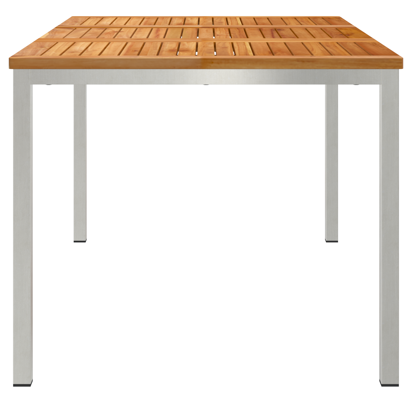 Outdoor Dining Table 150x90x75 cm Solid Wood Teak - Image 6