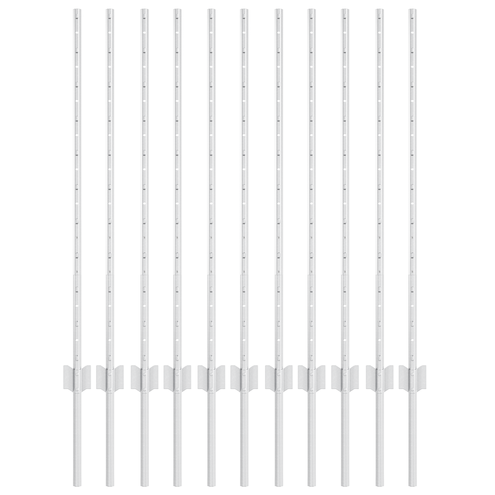 Fence Posts 22 pcs U-Channel 100 cm Galvanised Steel - Image 2