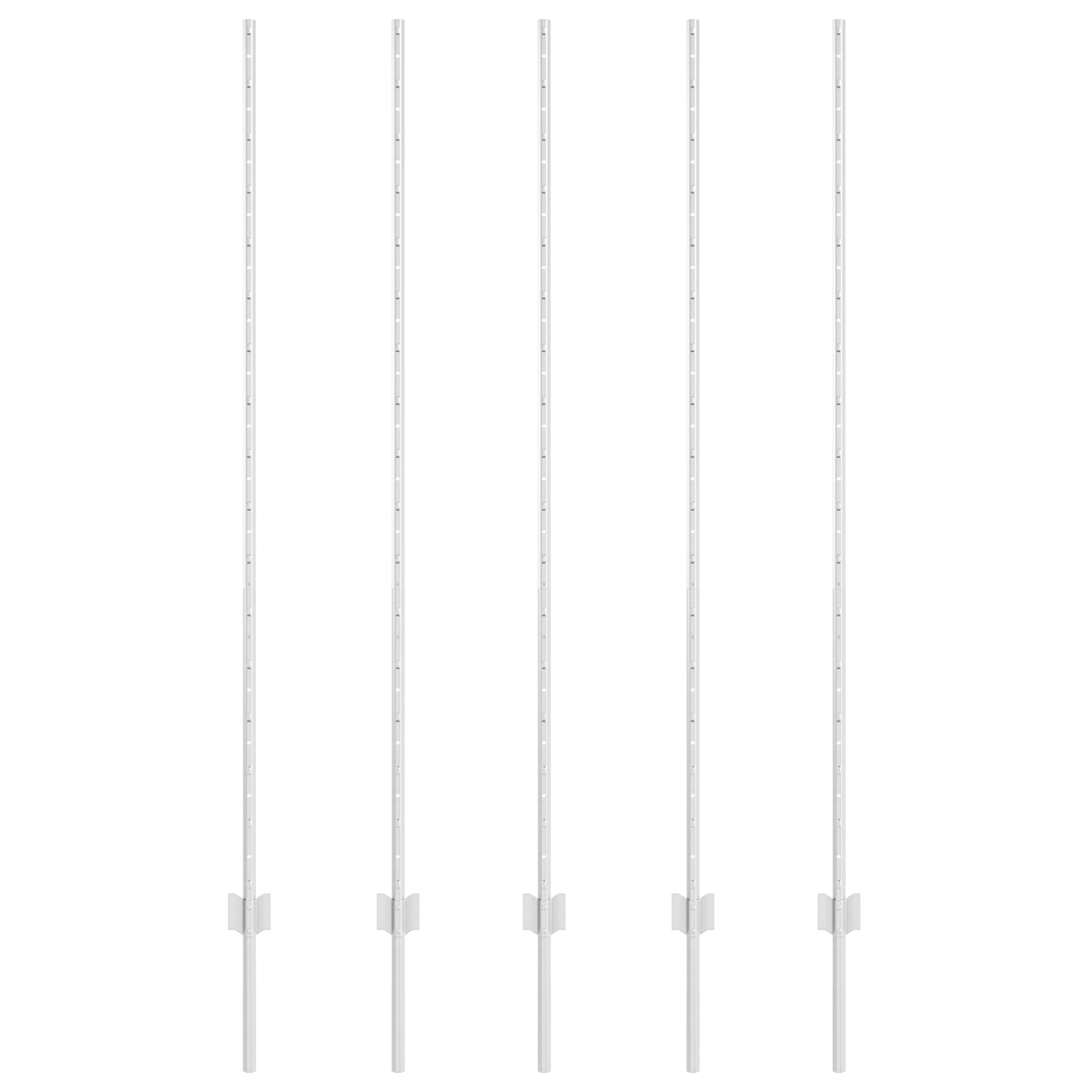 Fence Posts 10 pcs U-Channel 160 cm Galvanised Steel - Image 2