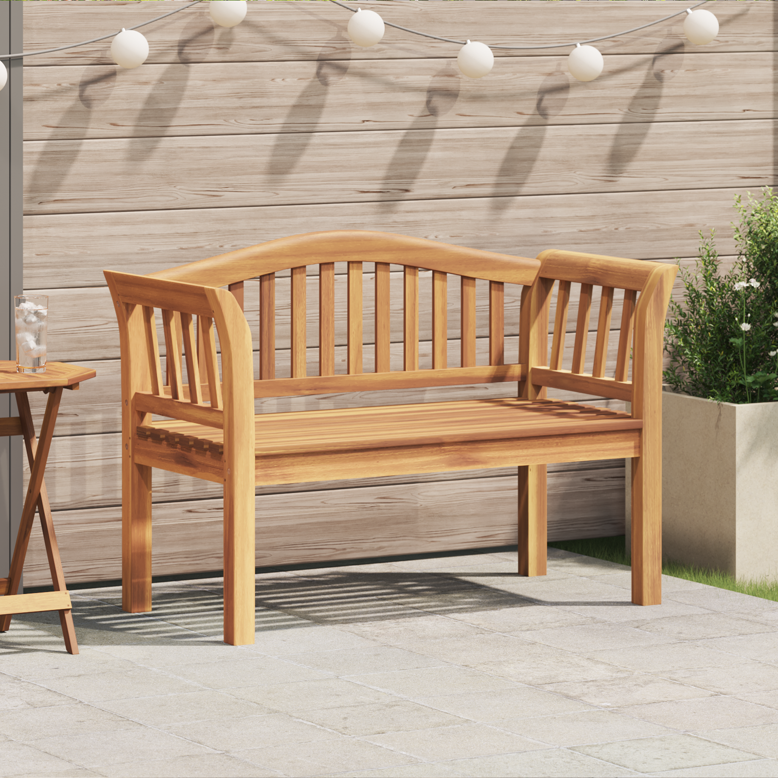 Tuinbank 120×53.5×85 cm Massief Hout Teak