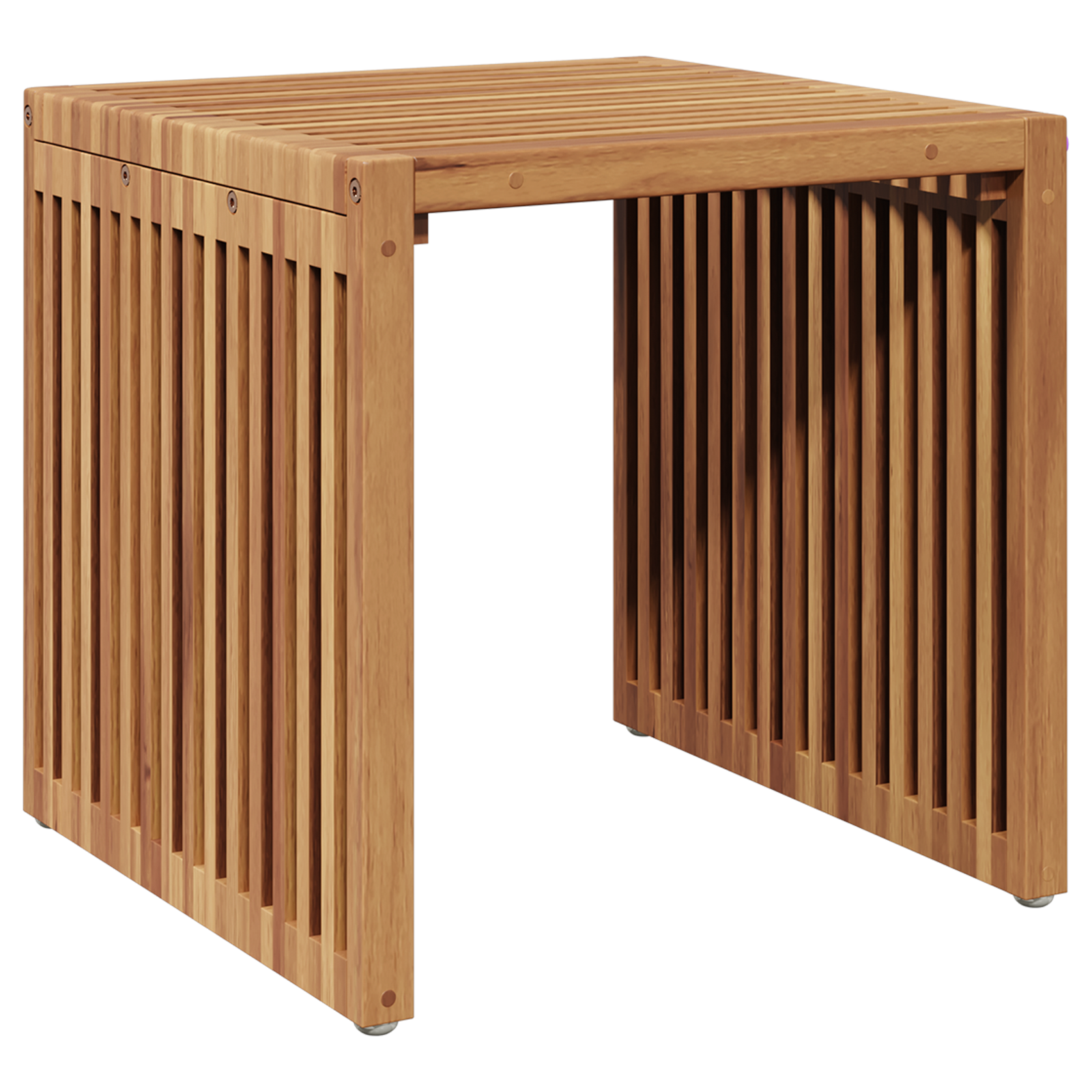 Garden Side Table 45x42.5x45 cm Solid Wood Teak - Image 2