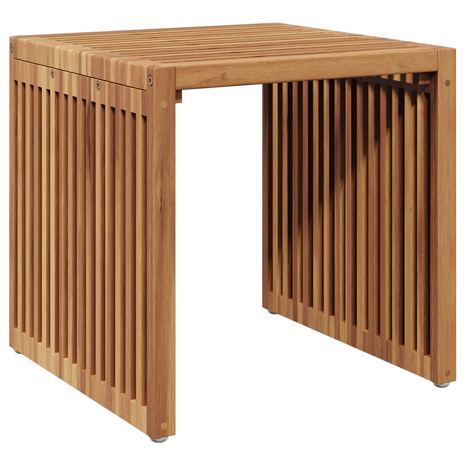 Garden Side Table 45x42.5x45 cm Solid Wood Teak - Image 7