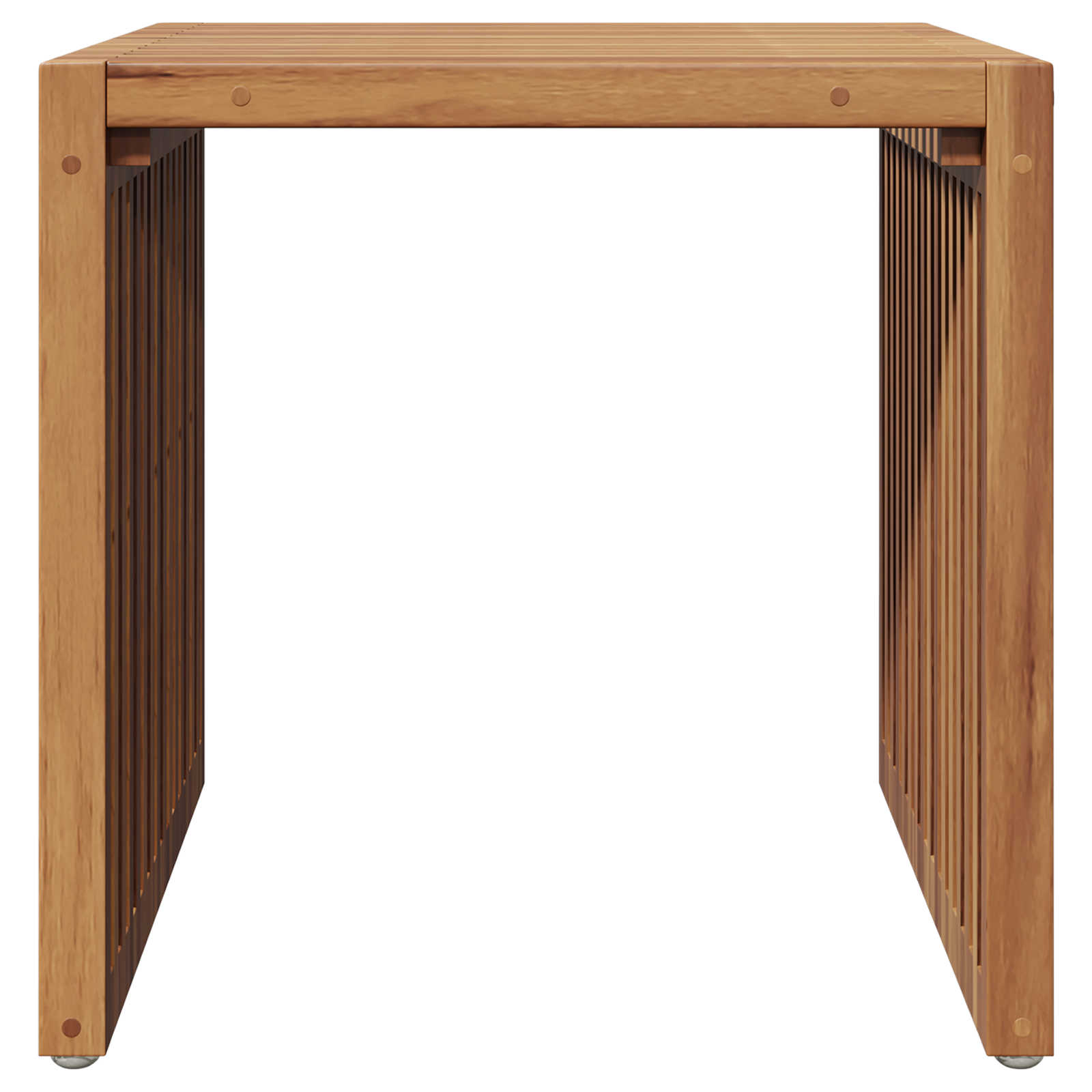 Garden Side Table 45x42.5x45 cm Solid Wood Teak - Image 5