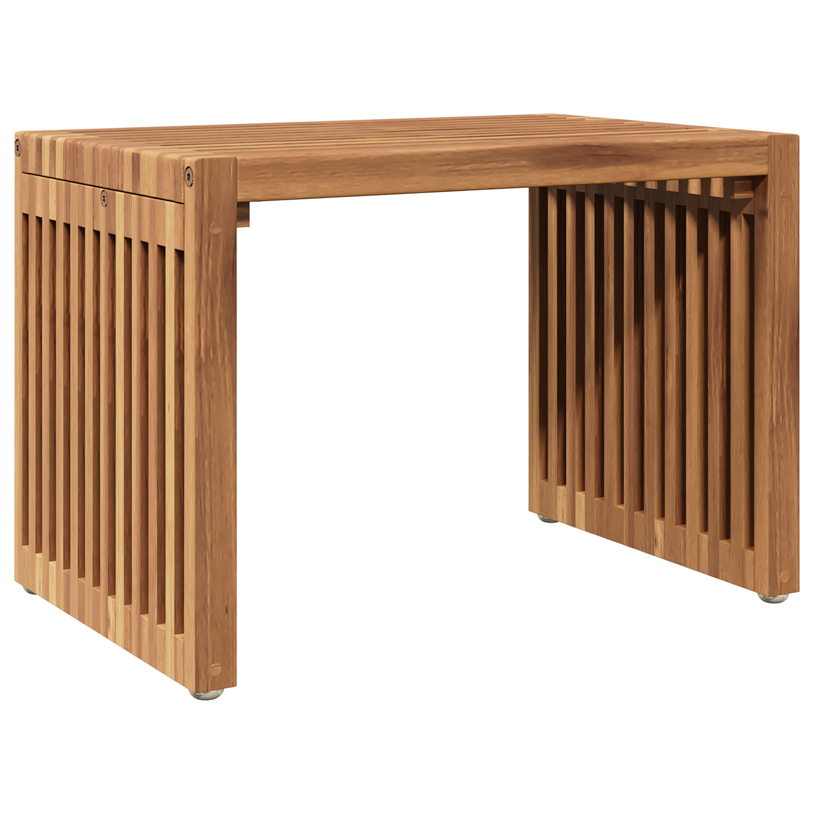 Garden Side Table 50x32.5x35 cm Solid Wood Teak - Image 2
