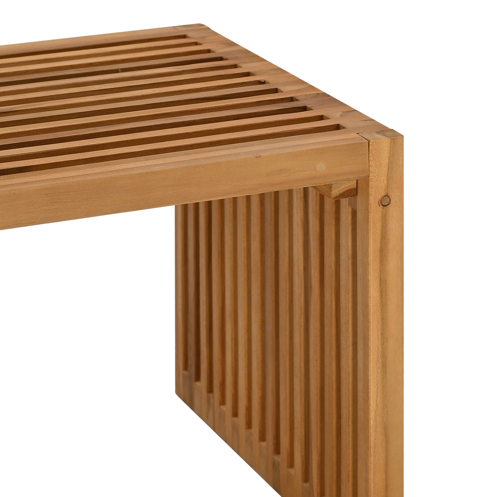 Garden Side Table 70x37.5x35.5 cm Solid Wood Teak - Image 9