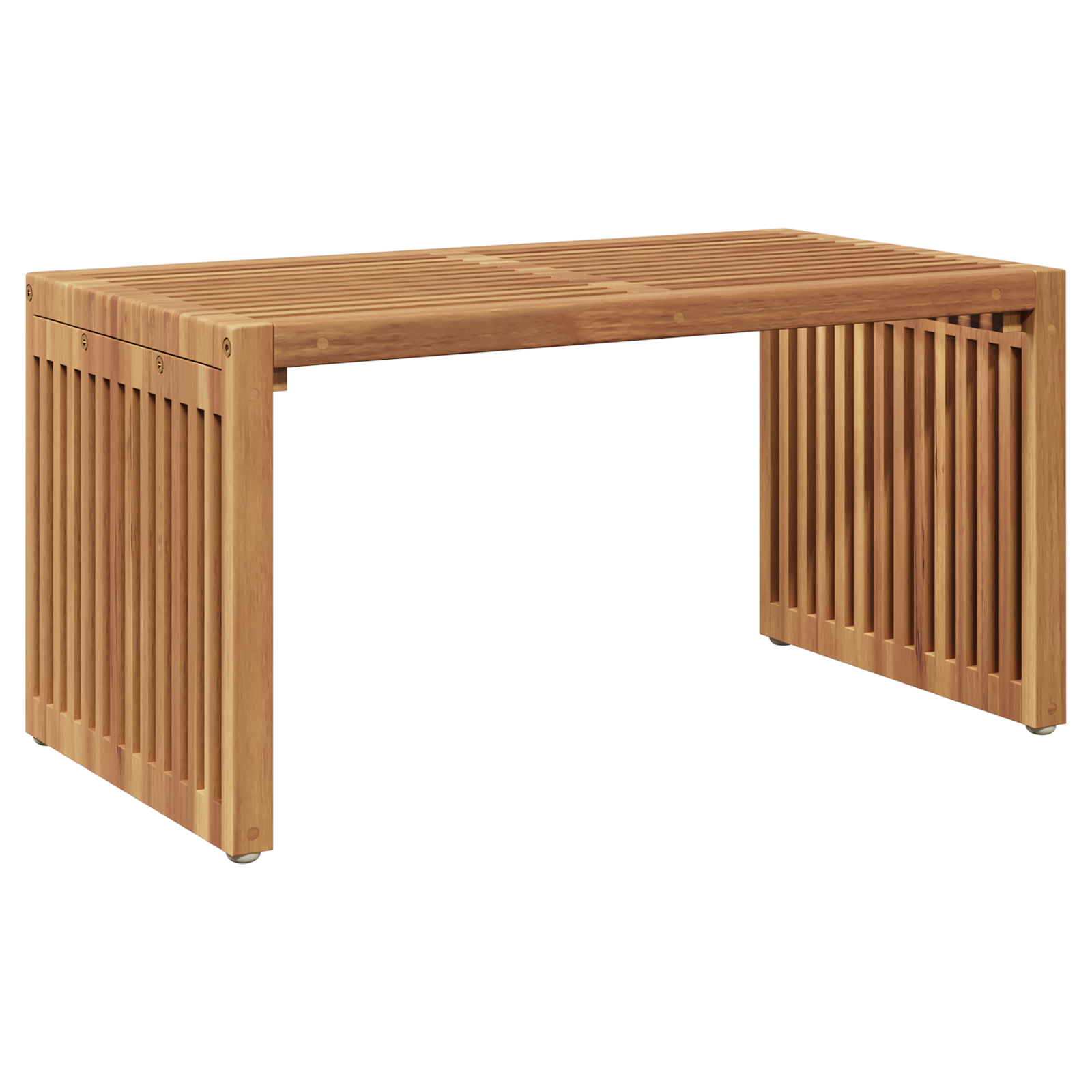 Garden Side Table 70x37.5x35.5 cm Solid Wood Teak - Image 2