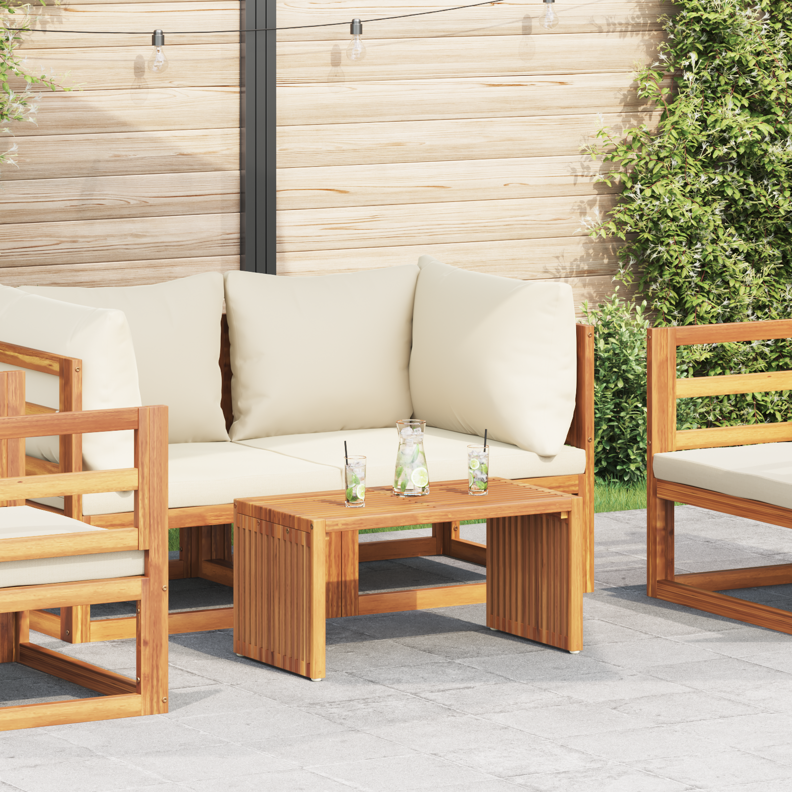 Tuin Zijtafel 70×37,5×35,5 cm Massief Houten Teak