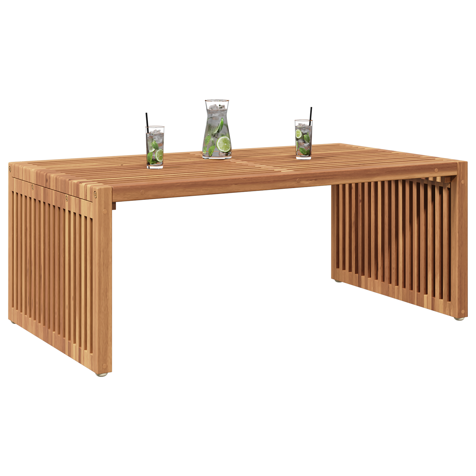Gartentisch 90x49.7x36 cm Massivholz Teak - Gartenmöbel - Your Garden Eden