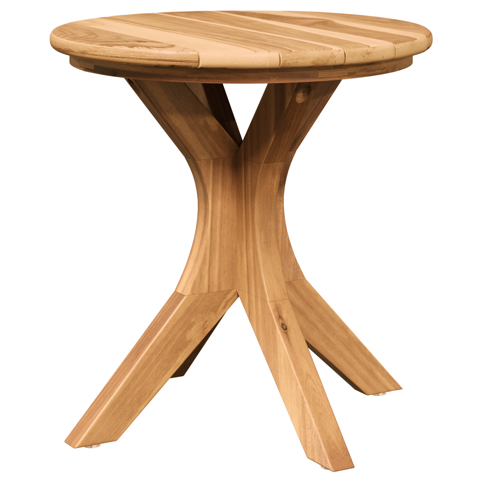 Garden Side Table Ø40x41 cm Solid Wood Teak - Image 2