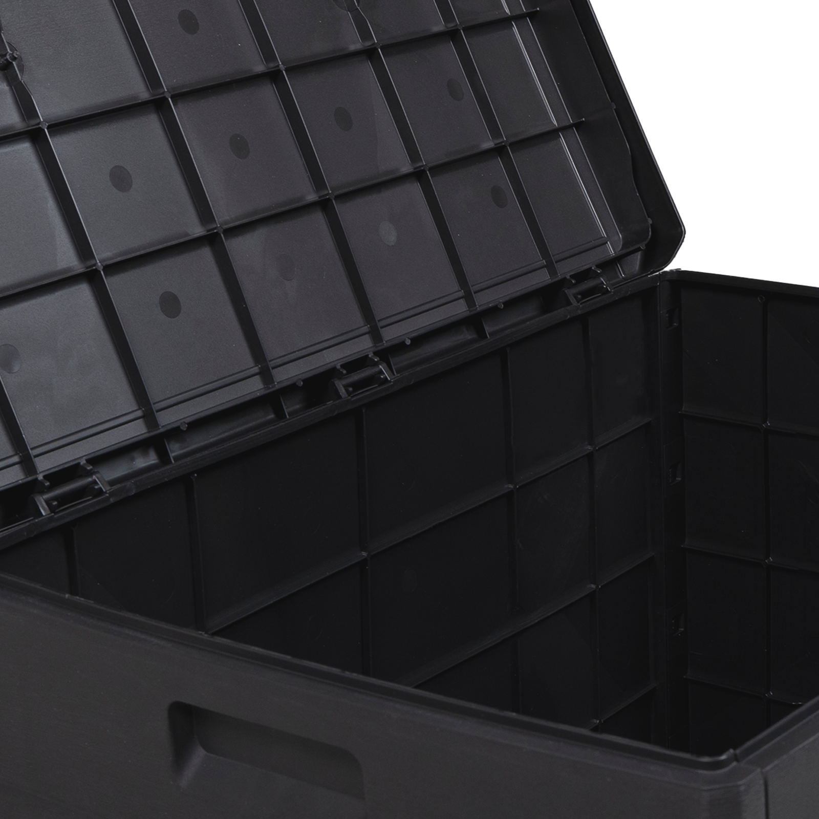 Gartentruhe Anthrazit 77,5x54,5x53 cm Kunststoff 170 L - gartenmoebel-boxen - Your Garden Eden