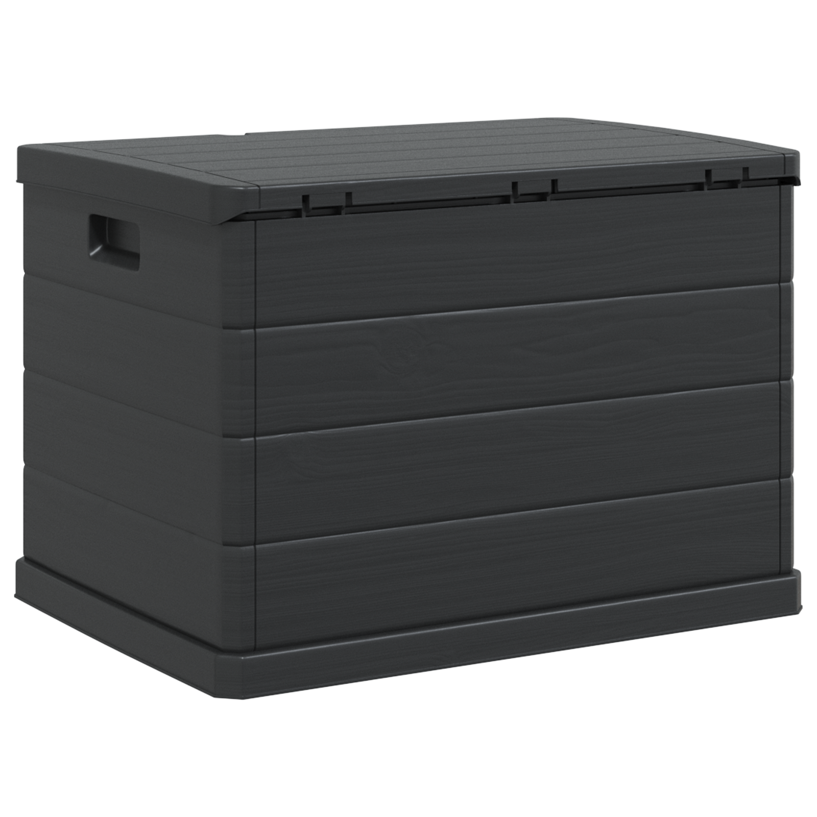Gartentruhe Anthrazit 77,5x54,5x53 cm Kunststoff 170 L - gartenmoebel-boxen - Your Garden Eden