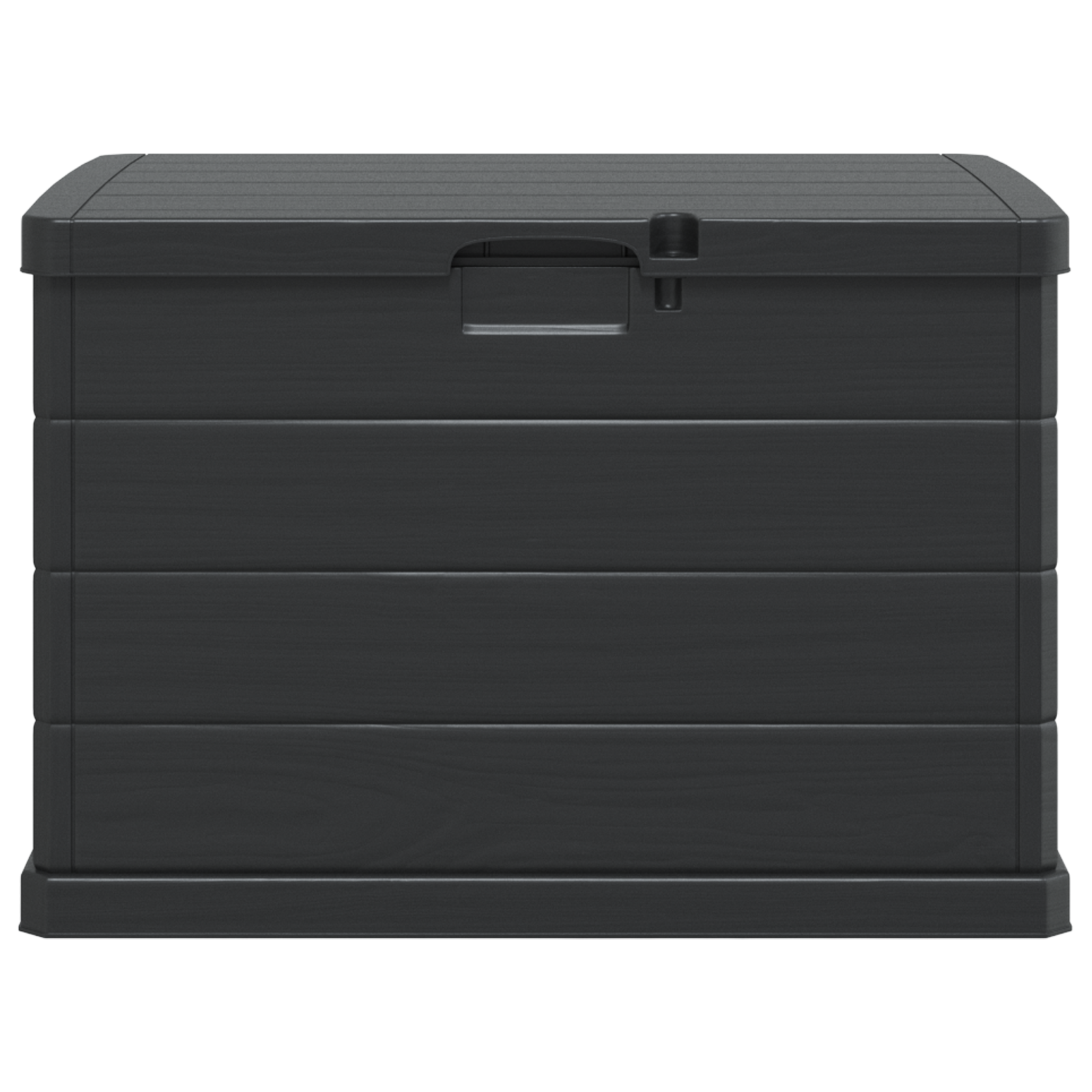 Gartentruhe Anthrazit 77,5x54,5x53 cm Kunststoff 170 L - gartenmoebel-boxen - Your Garden Eden
