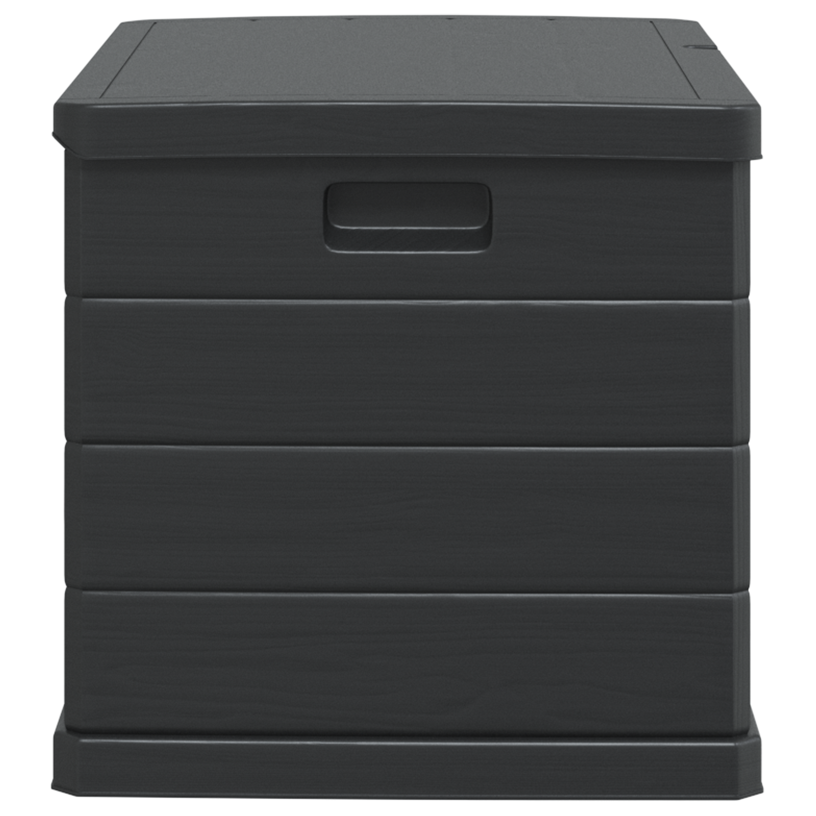 Gartentruhe Anthrazit 77,5x54,5x53 cm Kunststoff 170 L - gartenmoebel-boxen - Your Garden Eden