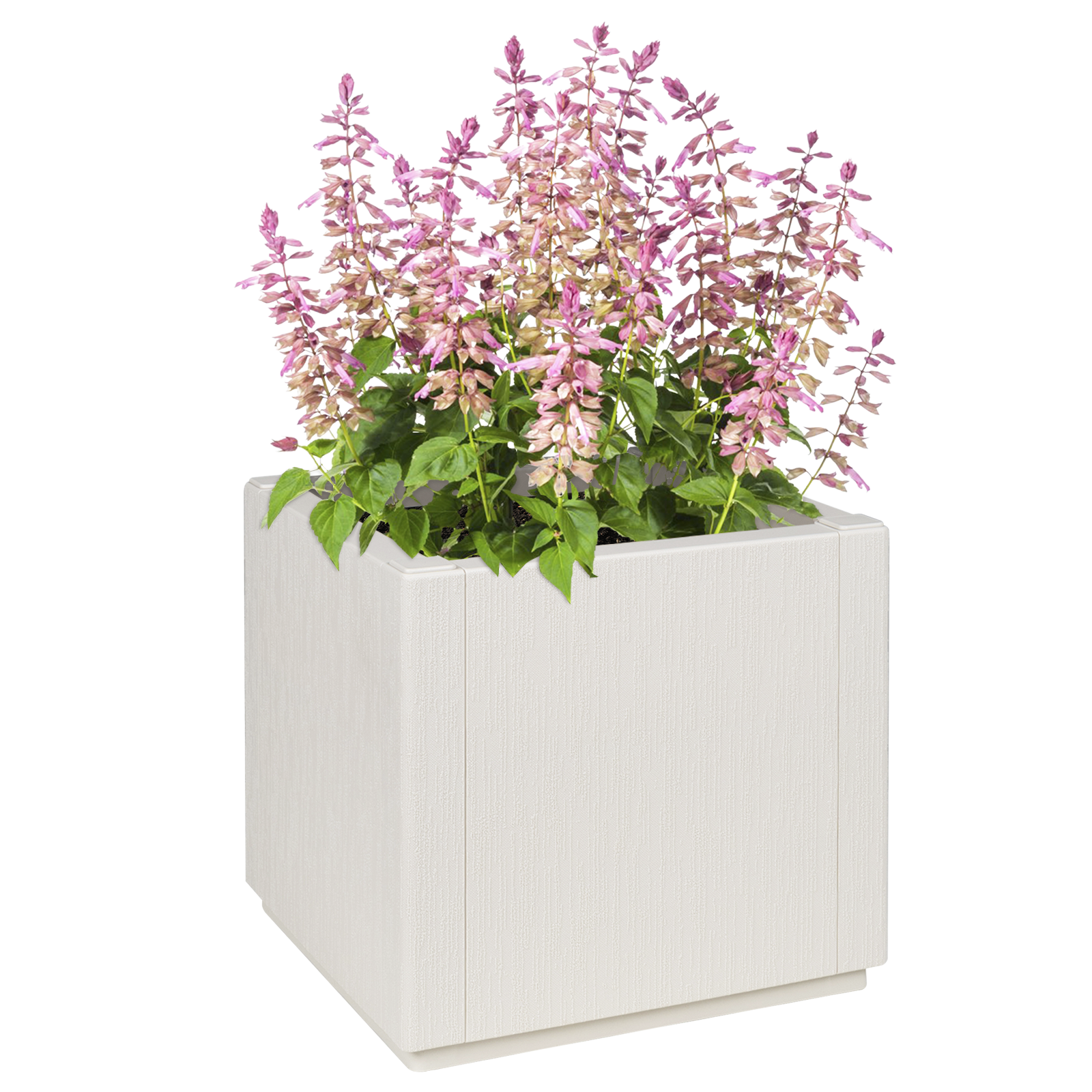 Garden Planter White 36x36x35 cm PP - Image 2