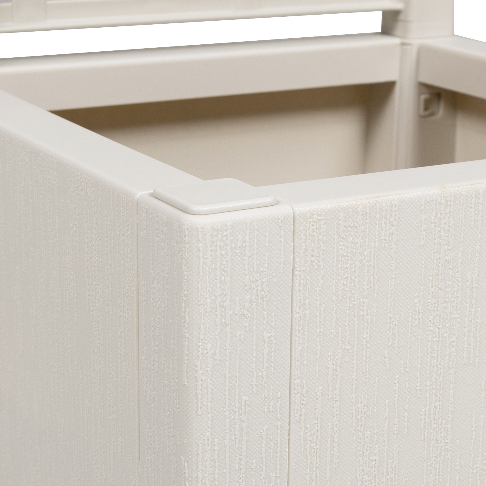 Garden Planter with Trellis White 36x36x140 cm PP - Image 6