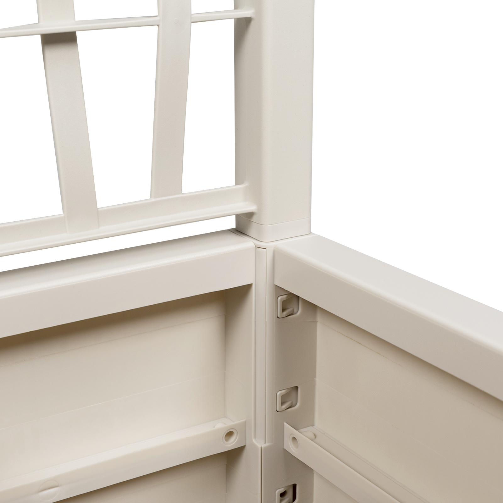 Garden Planter with Trellis White 36x36x140 cm PP - Image 7