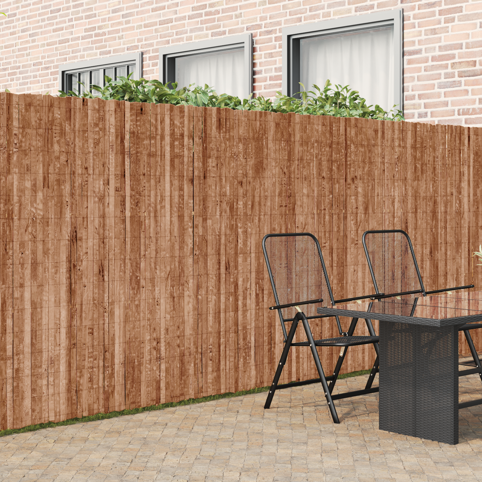 Bark Fence 400x125 cm