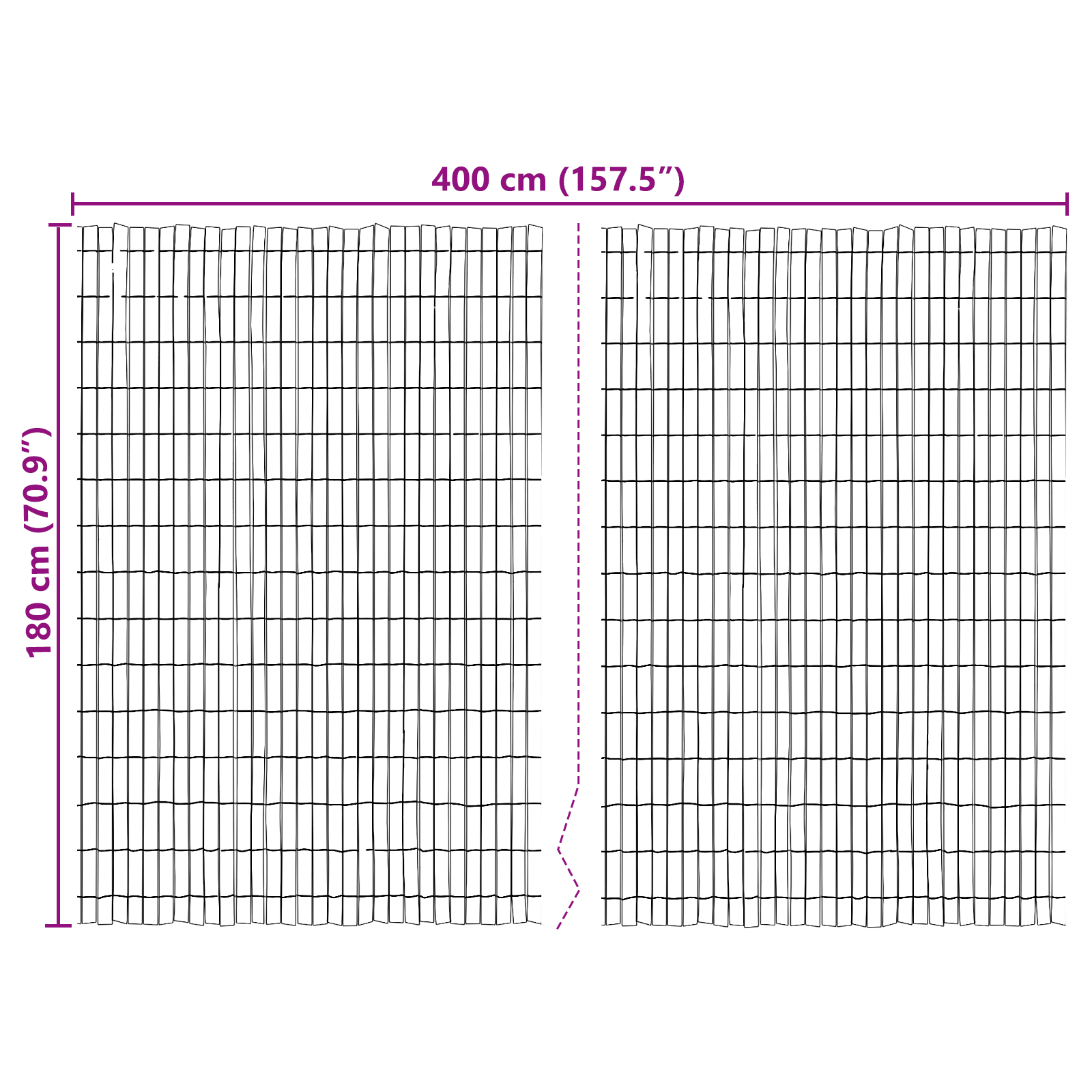 Bark Fence 400x125 cm - Image 6
